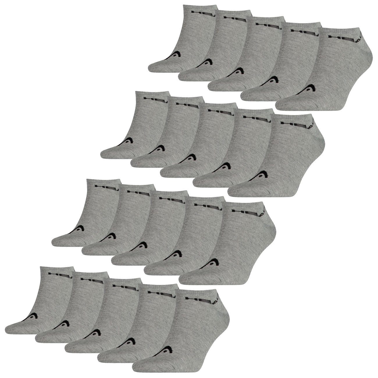 Head Sneakersocken SNEAKER UNISEX 20er Pack (20-Paar) 20 Paar Grey (400)