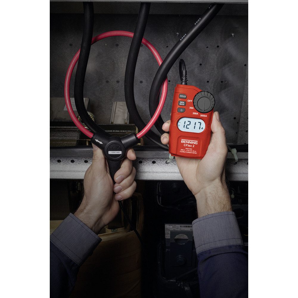 Benning Spannungsprüfer Benning CFlex 2 Stromzange digital CAT IV 600 V Anzeige (Counts): 30, (CFlex 2)