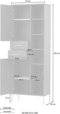 welltime Hochschrank Kent Breite 67,1 cm, made in Germany