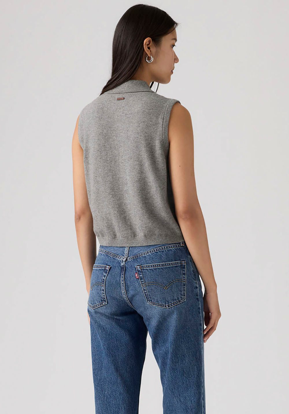 Levi's® Strickpullover SUPER SOFT MINI RUFFLE VEST mit Strukturmuster