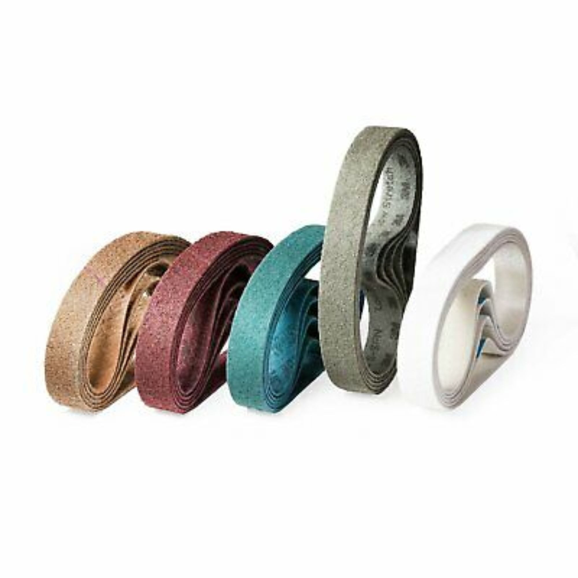 3M Schleifpapier 5 x 3M Scotch-Brite Vliesband / SC-BS, 40 x 620 mm, jede Körnung, (SC-BS, 5 St)