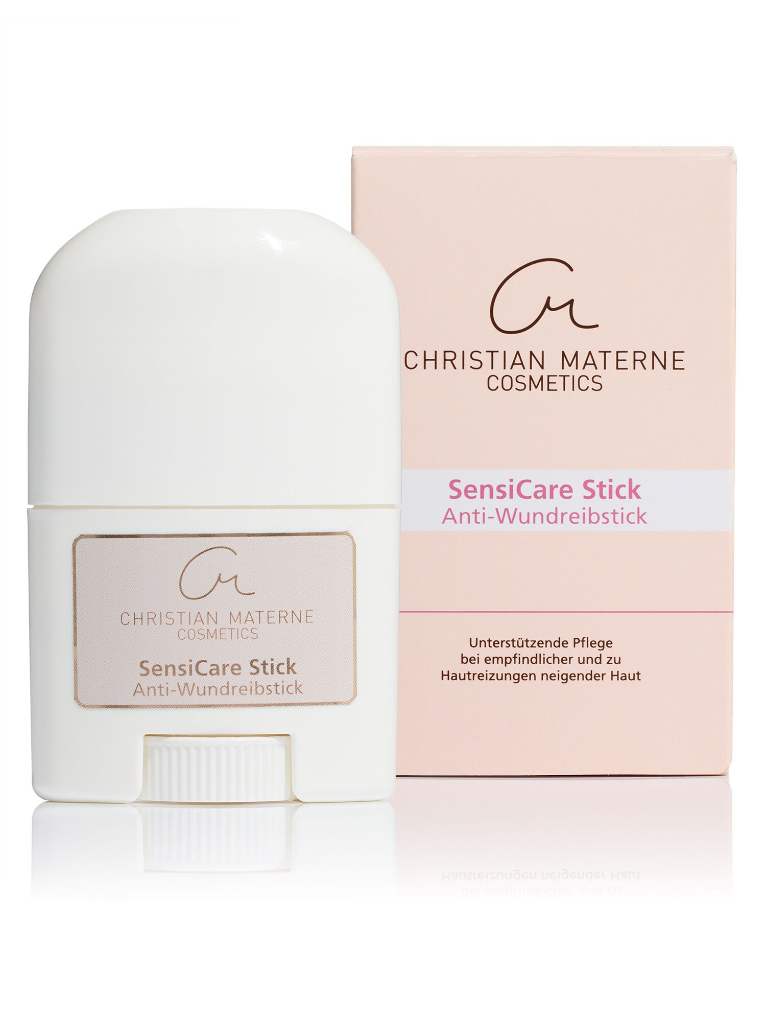 Christian Materne Bodylotion Anti-Wundreibstick "SensiCare Stick" Schutz vor Hautreibung, 15 g, 1-tlg., Schutz vor Wundscheuern, regenerierend mit Urea & Panthenol