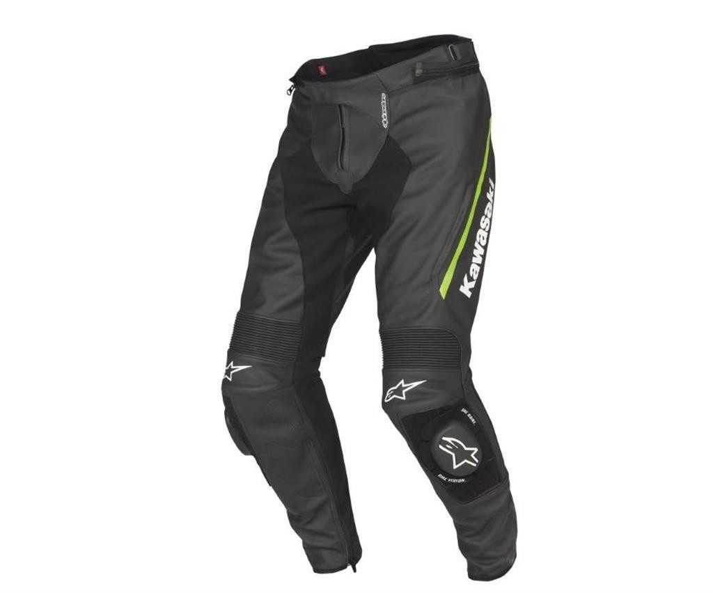 Alpinestars Motorradhose Kawasaki Alpinestars Leder Hose PISA Motorradhose