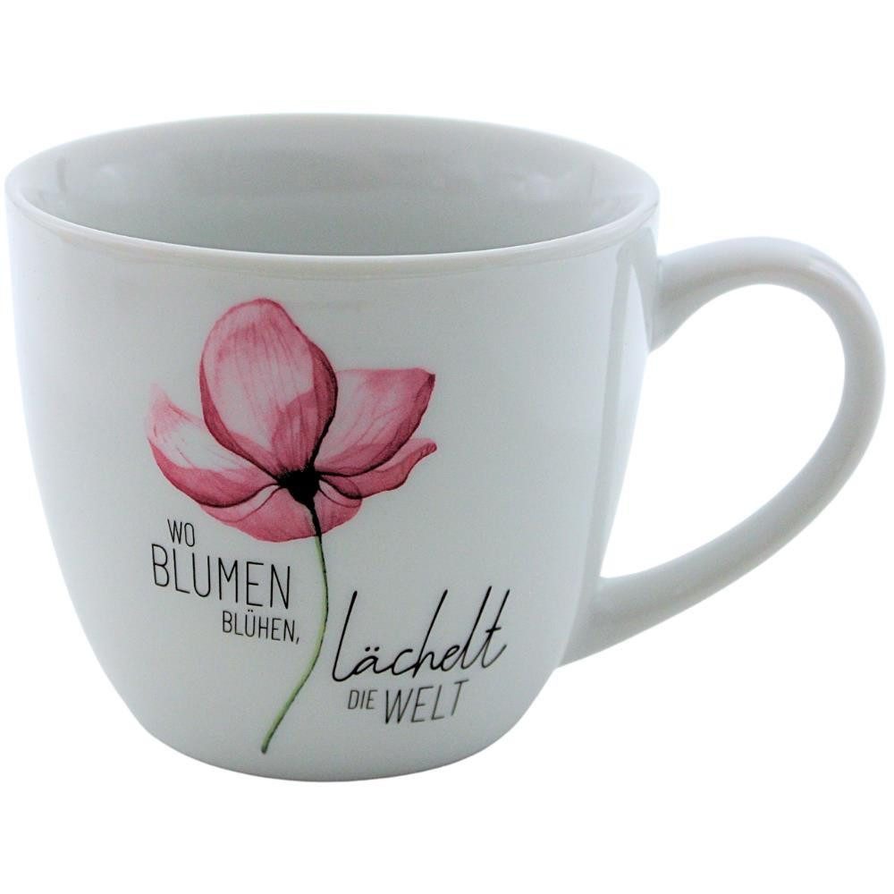 Dekohelden24 Tasse Maxi-XXL Kaffeebecher/Tasse aus Porzellan, XXL Kaffeepot, 1-tlg., Porzellan, Spülmaschinengeeignet.