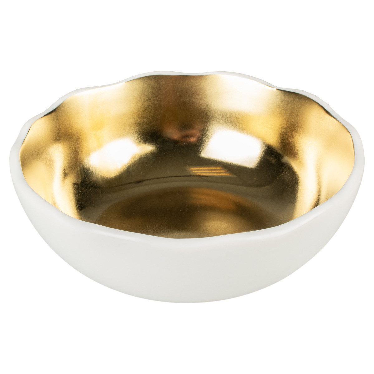 DUVO+ Futternapf Futternapf Stone Organic weiß/gold für Katzen
