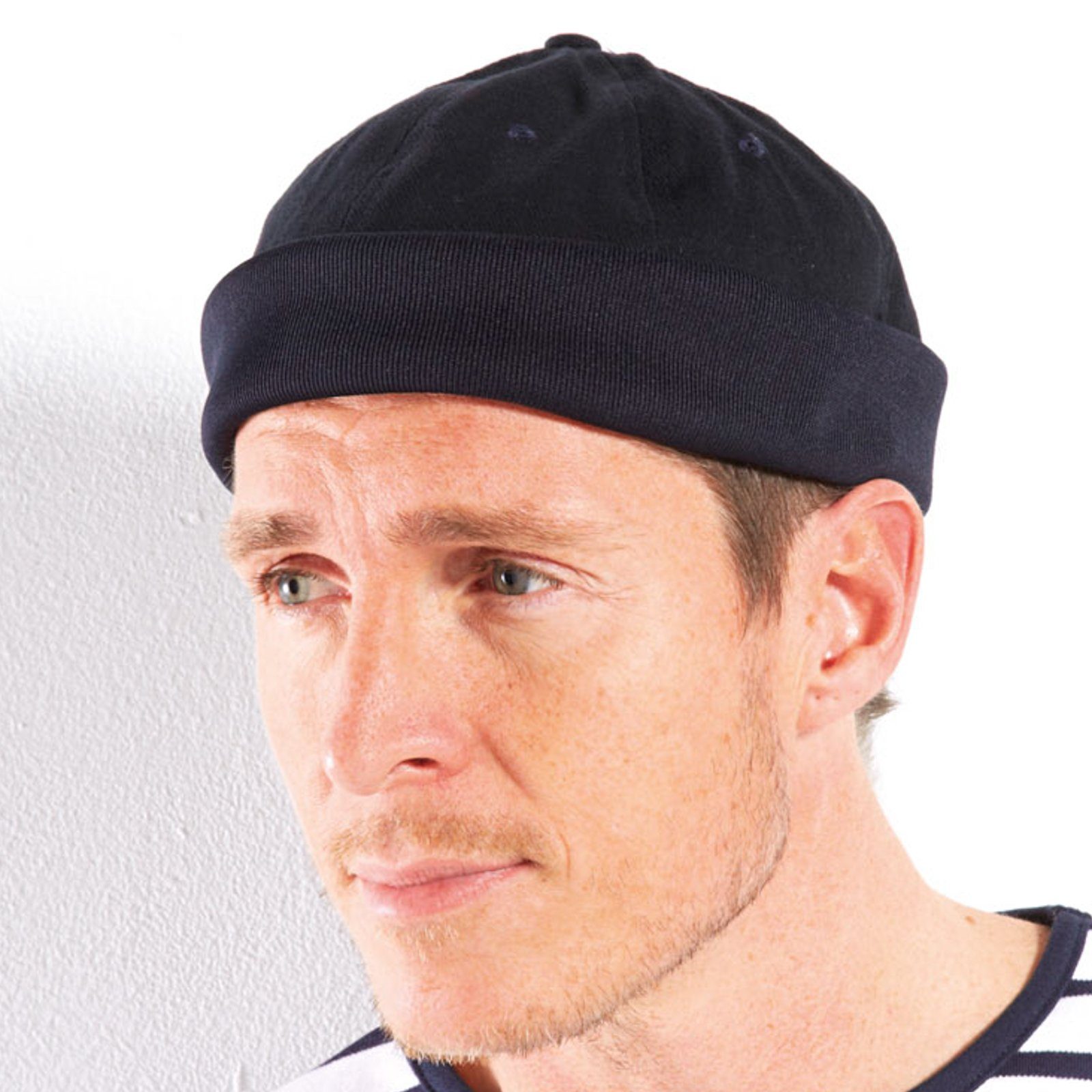 modAS Schirmmütze 1082 Segler Cap Seemannsmütze - Docker-Cap aus Baumwolle