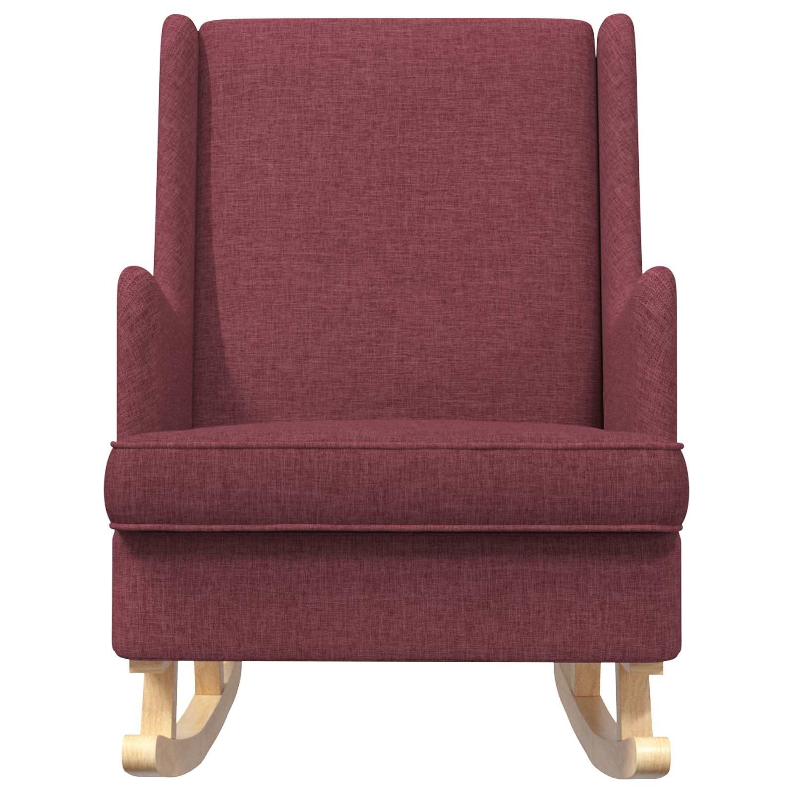 vidaXL Schaukelstuhl Schaukelstuhl Weinrot 62 x 80 x 85 cm Stoff (1 St)