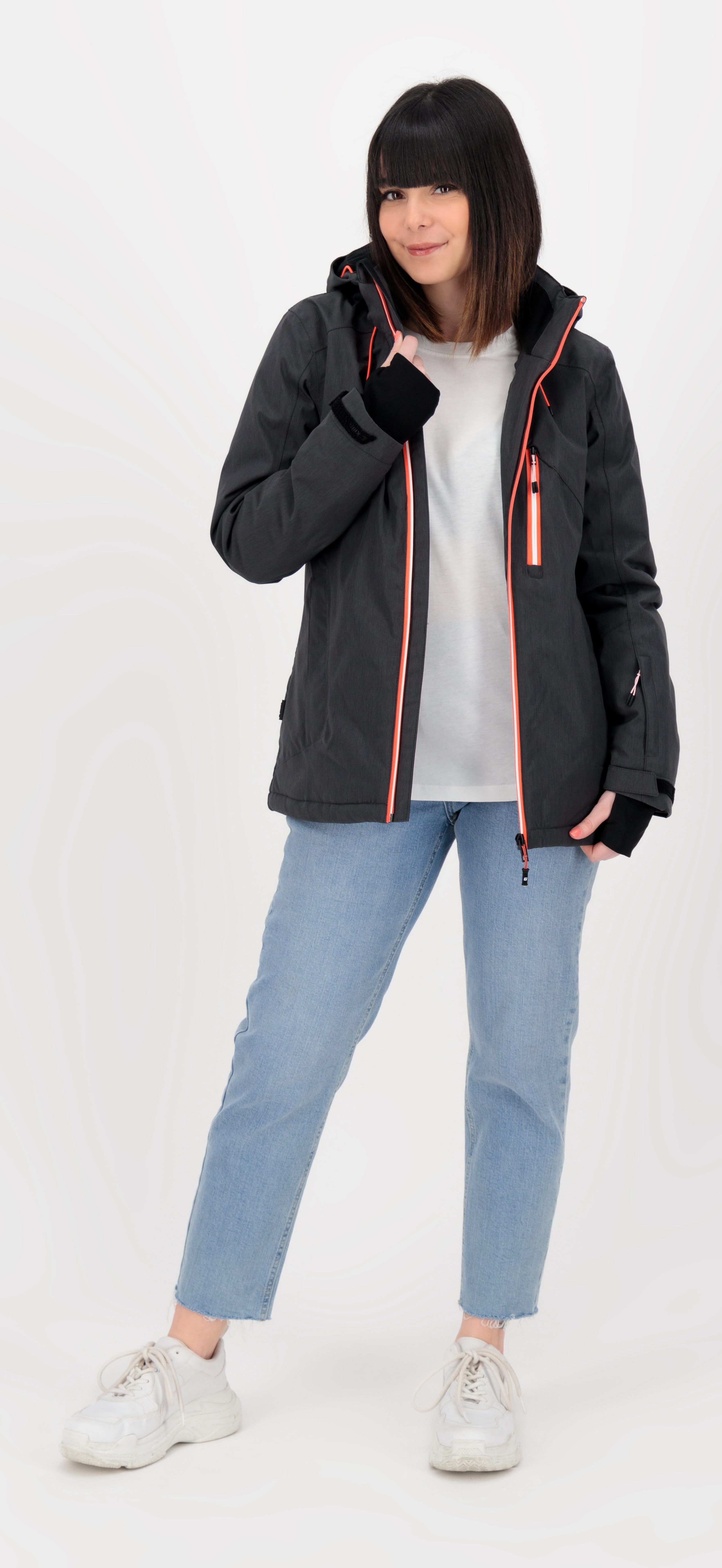 Killtec Skijacke KSW 12 WMN SKI JCKT CS mit abnehmbarer Kapuze. mit Schneefang und Windfang