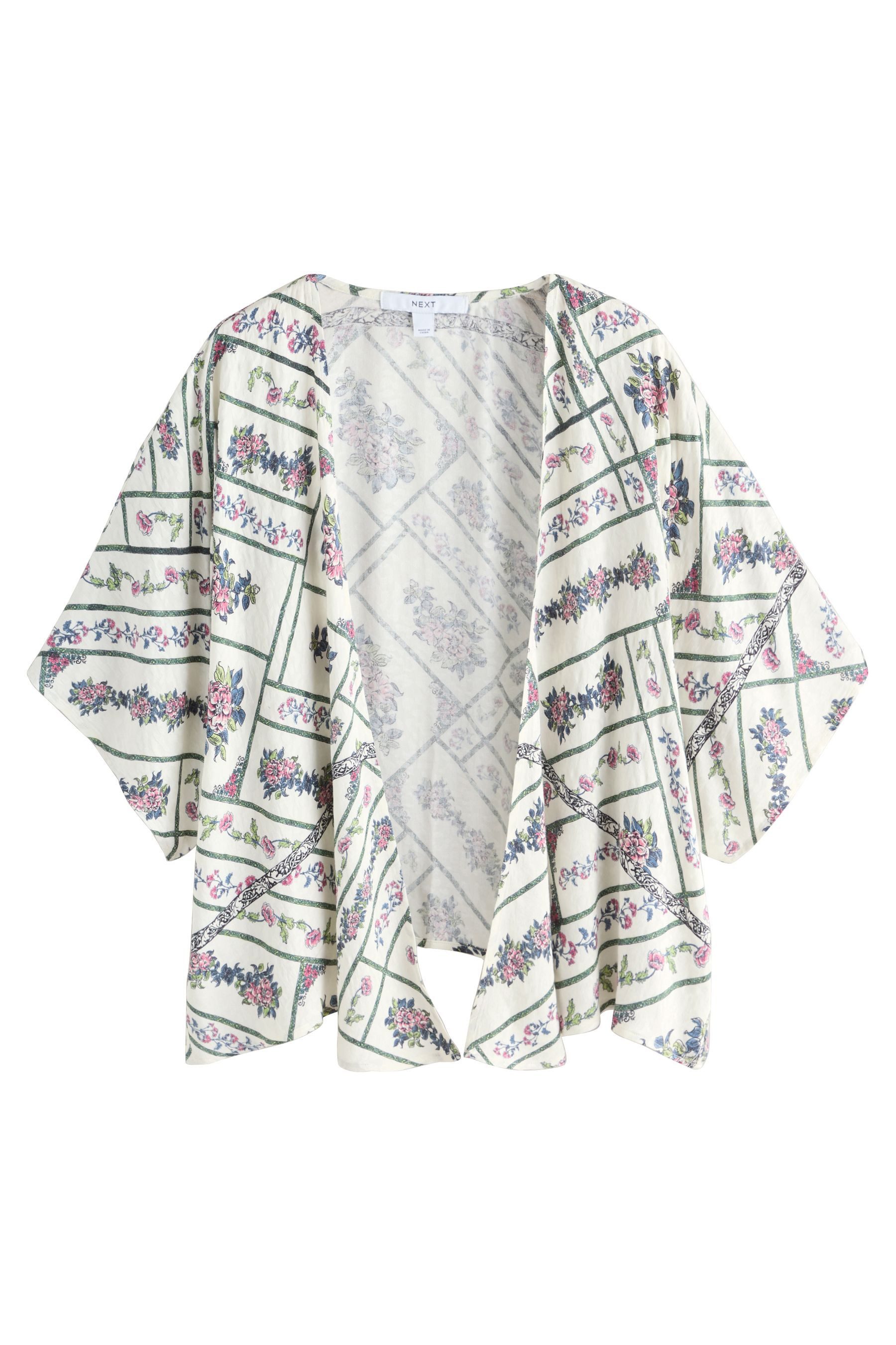 Shirtjacke Cover-up mit Bindedetail vorne