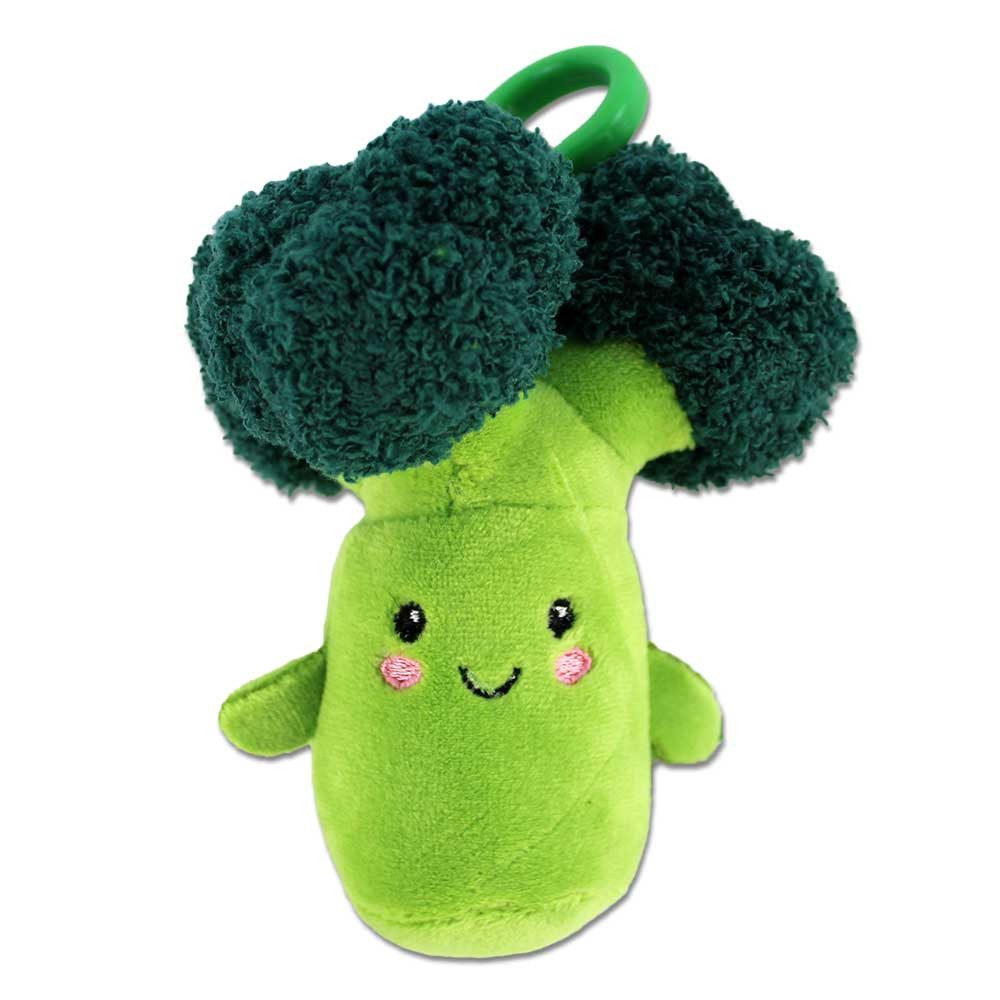 PMS Plüschanhänger Obst und Gemüse Anhänger aus Plüsch mit Bagclip