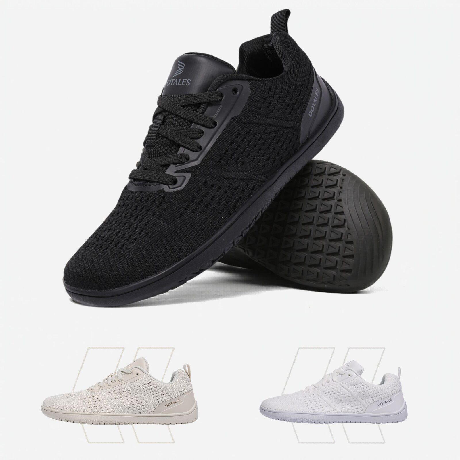 DOTALES Easystep 2.0 Barfußschuhe Damen & Herren Barfußschuh Das Original-Barfuß Sneaker, Minimalschuhe, Schnellverschluss
