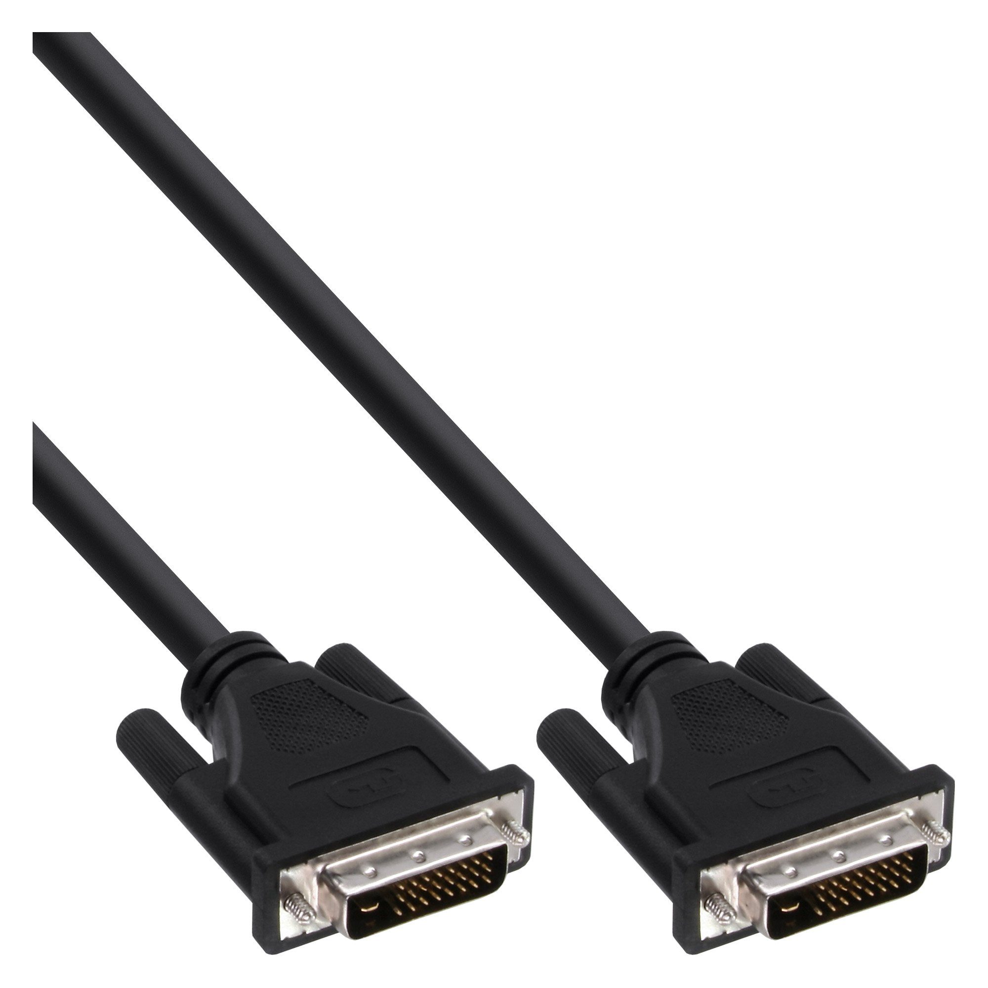 InLine® DVI-D Kabel, digital 24+1 Stecker / Stecker, Dual Link, 5m Computer-Kabel