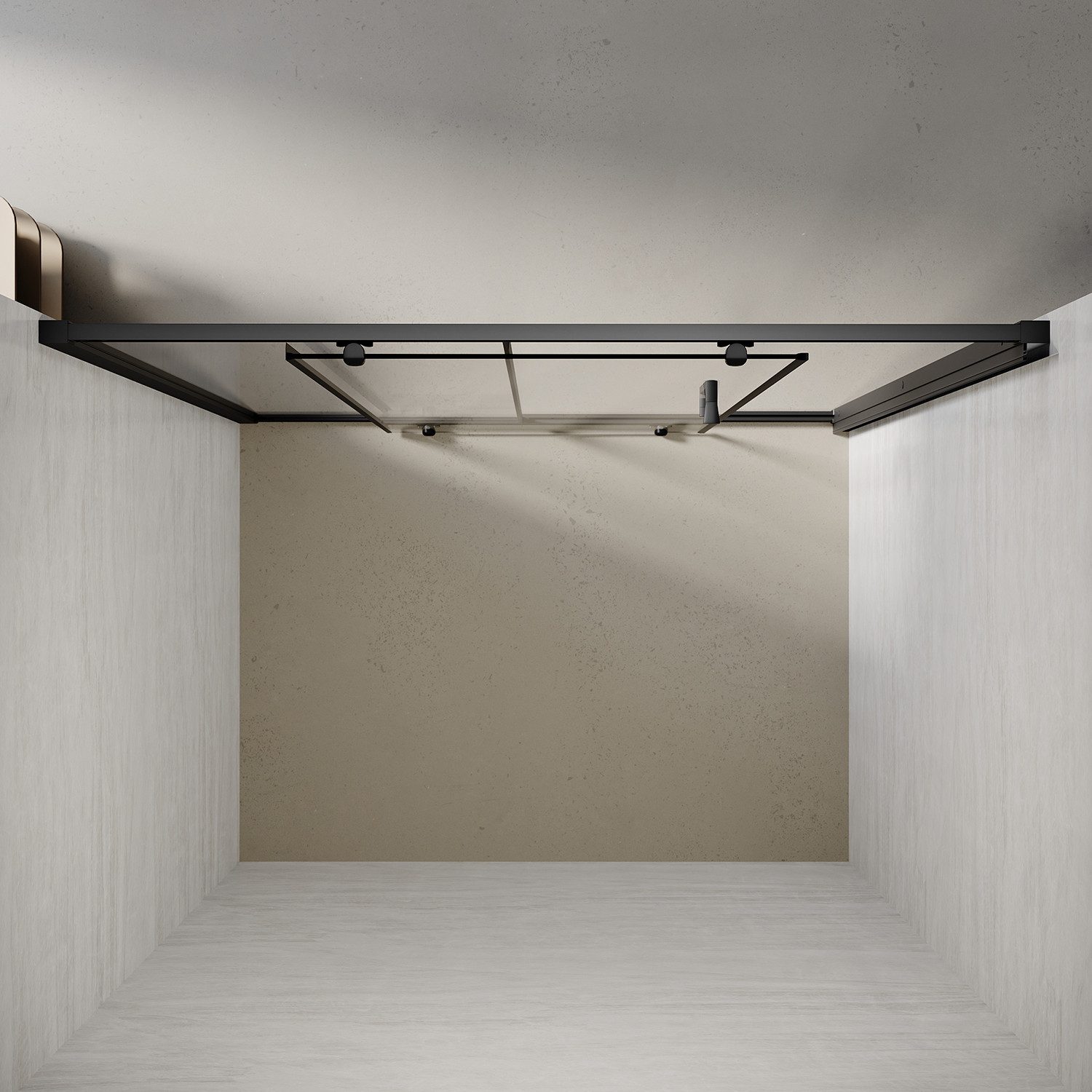 SONNI Dusch-Schiebetür Dusch-Schiebetür Duschschiebetür,Nischendusche,Duschtür, 100x185 cm, Maße (Breite x Höhe): 100-170 cm x 185 cm