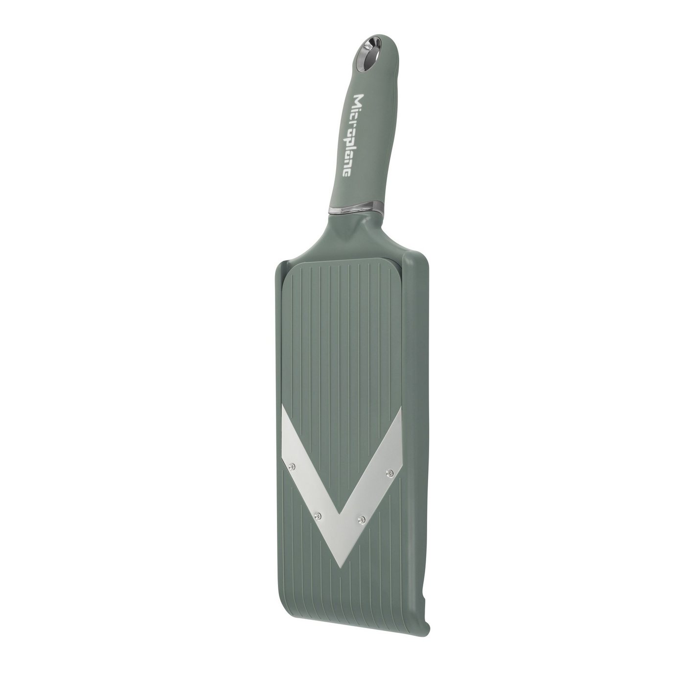Microplane Küchenreibe Verstellbarer V-Hobel PureCut Eucalyptus Grün 48746