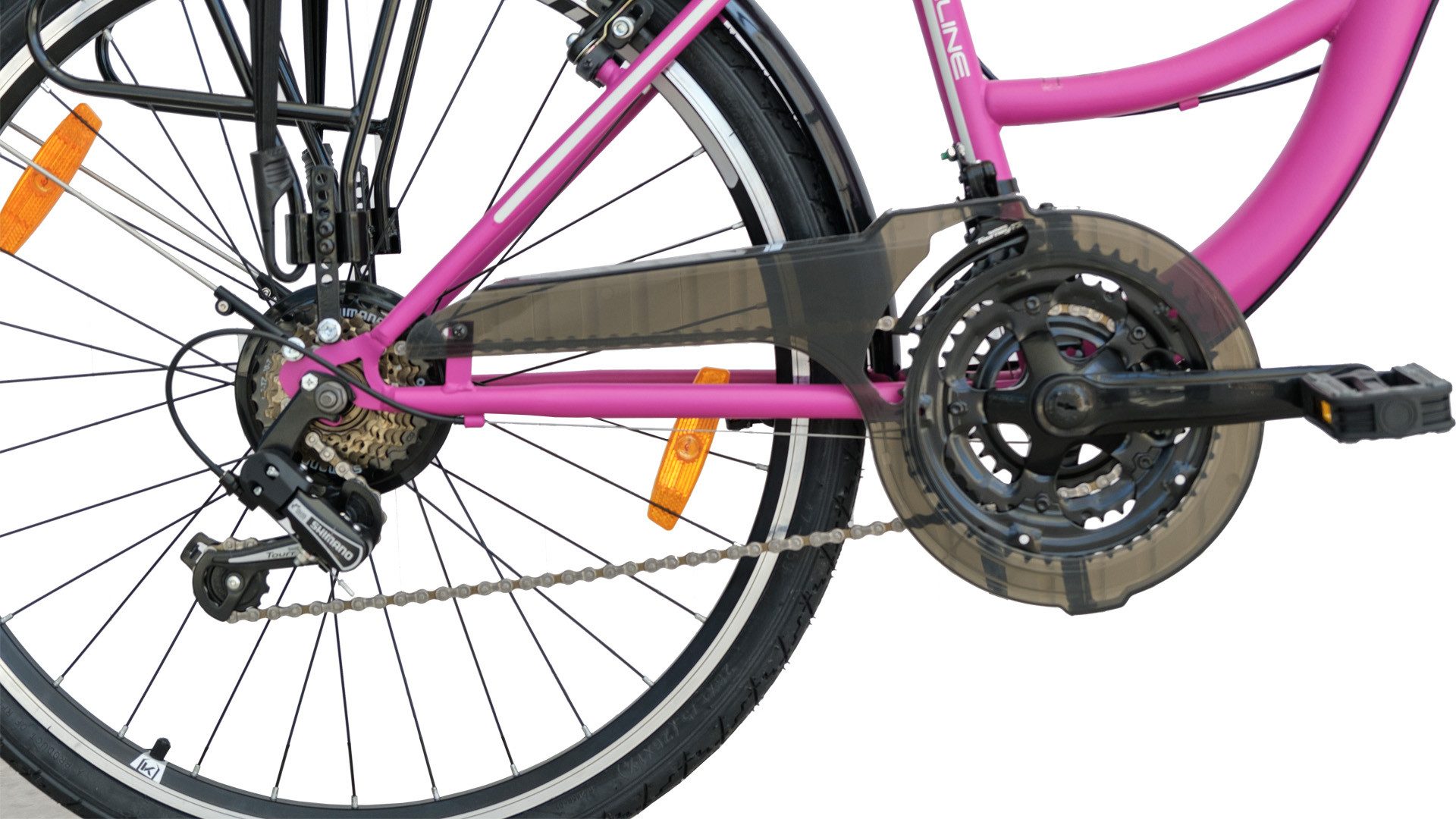 LUCHS Cityrad Feline Damenfahrrad 26 Zoll – Cityfahrrad Hollandrad – Citybike, 21 Gang Shimano, Kettenschaltung, 21 Gang SHIMANO, Frontkorb – Citybike für Alltag & Freizeit