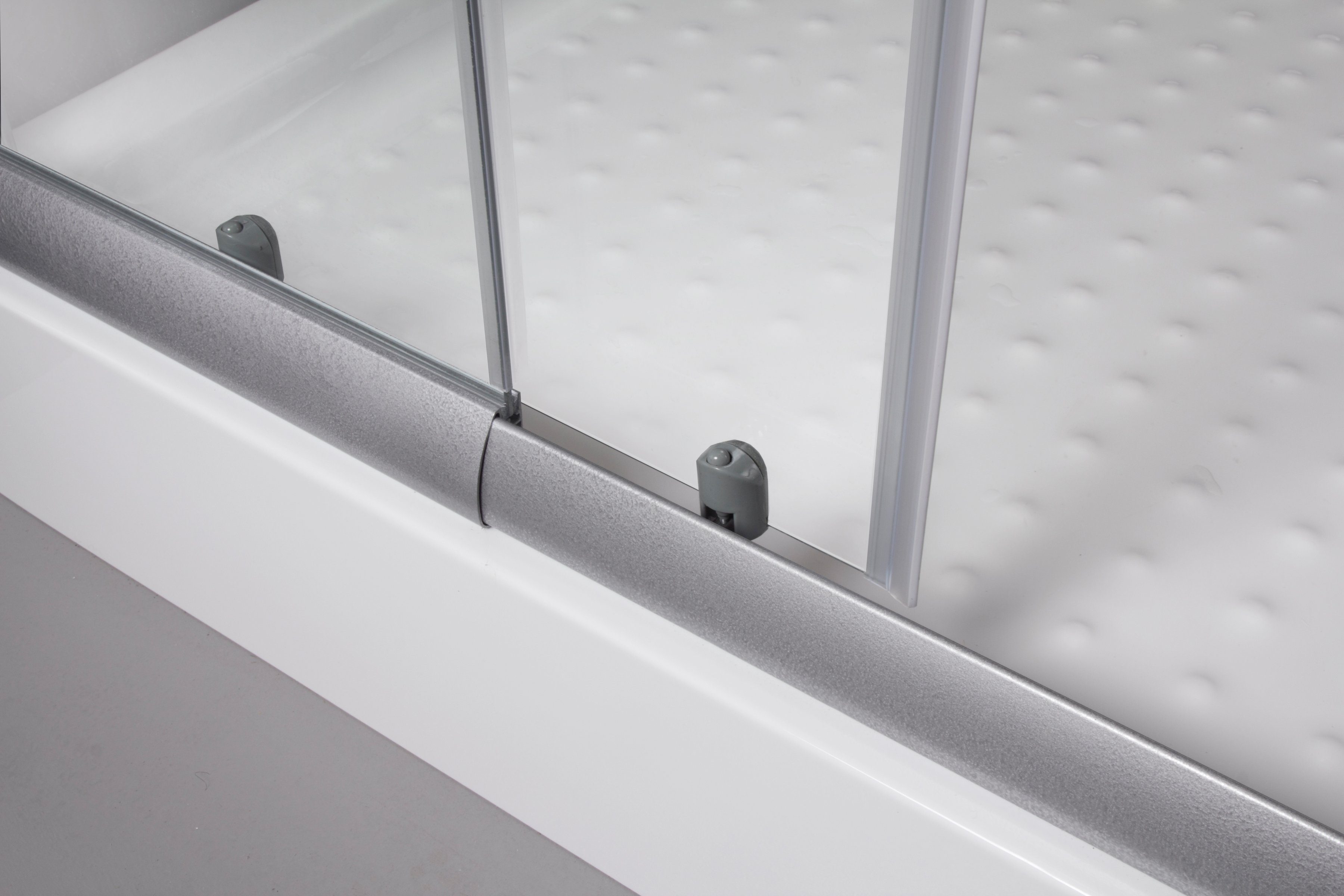 welltime Trento corner shower, WxD: 90x90 cm, single-pane safety glass, with variable adjustment range of 80-90cm, corner shower with sliding doors