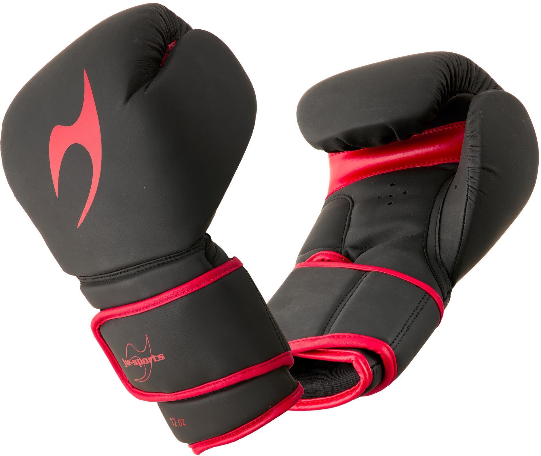black/red Boxhandschuhe Training pro Ju-Sports