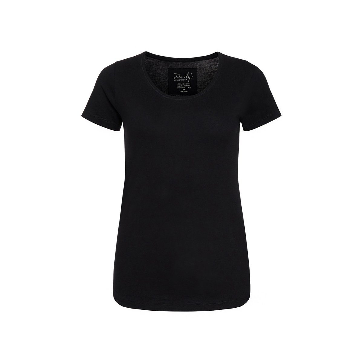 schwarz T-Shirt DAILY´S regular (1-tlg)