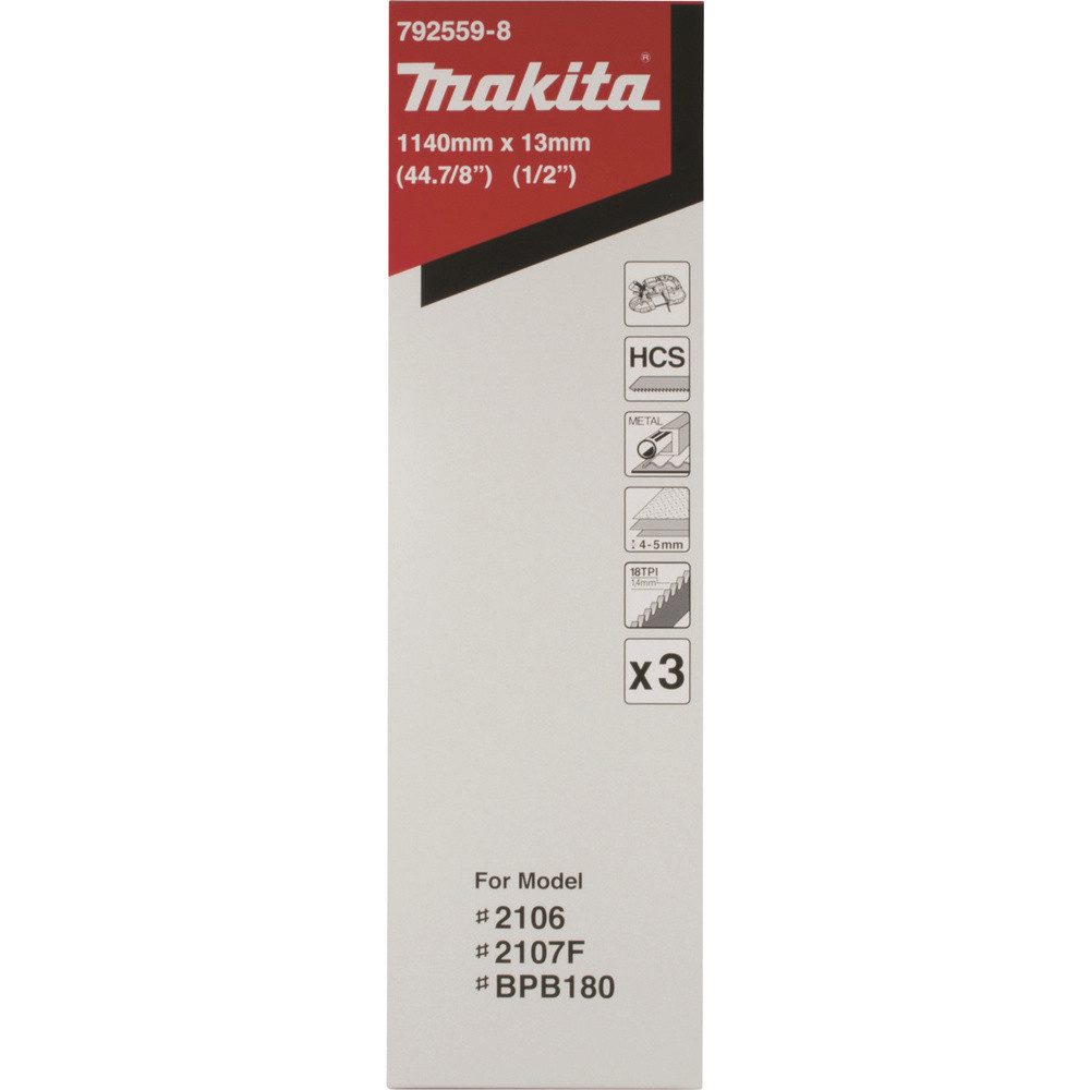 Makita Sägeblatt Makita Bandsägeblatt 18Z " 3Stk 792559-8 Makita 792559-8