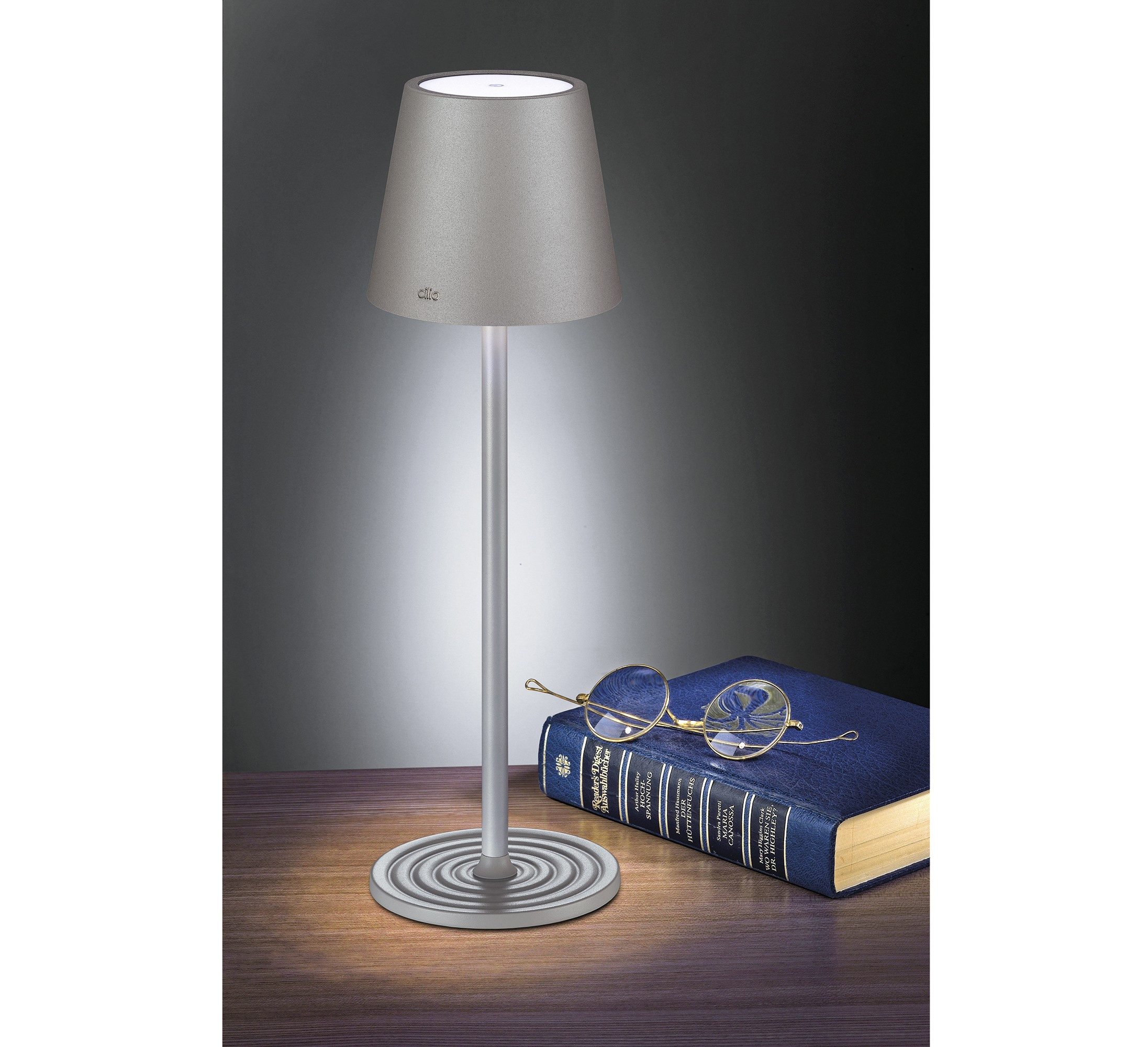 Cilio LED Tischleuchte LED Tischlampe Tischleuchte USB Lampe Akku Innen & Außen cilio SOLE, LED fest integriert