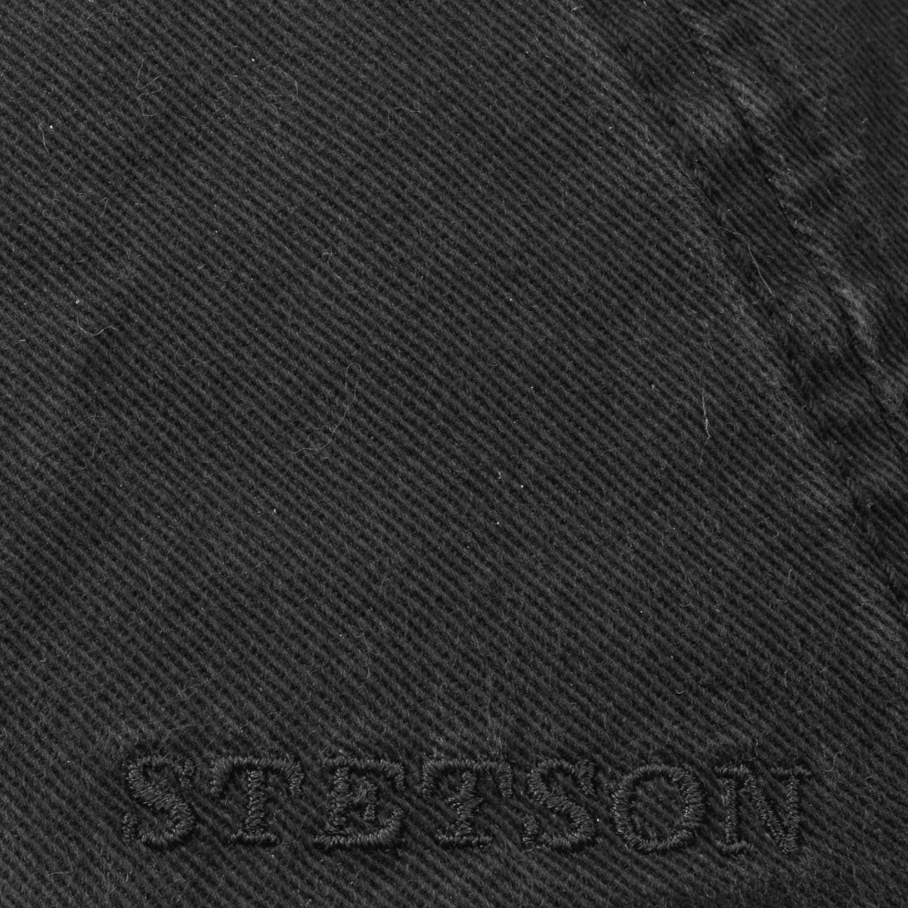 Stetson (1-St) Schiebermütze Flat Cap Schirm schwarz mit