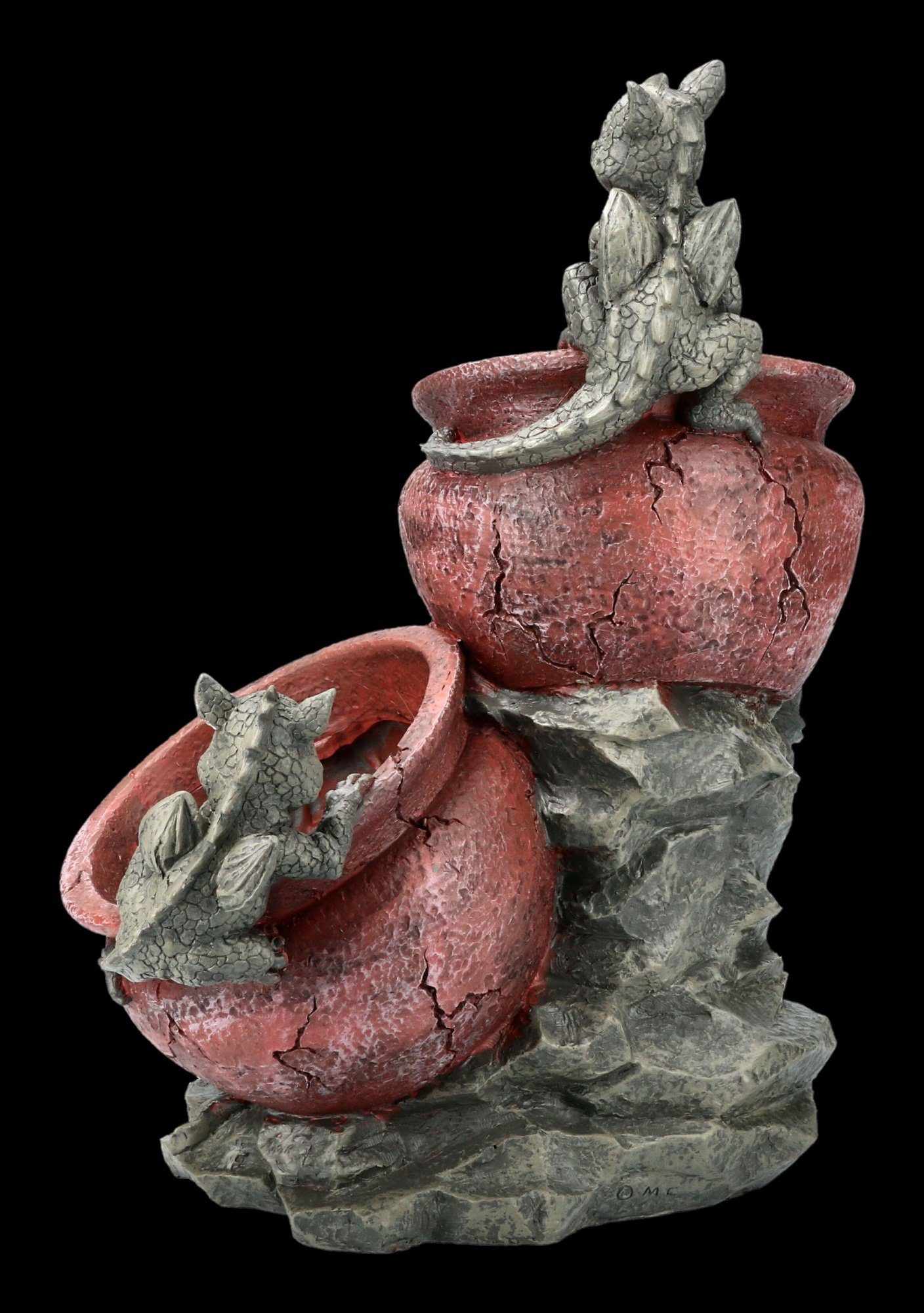 Figuren Shop GmbH Gartenfigur »Garten Figur Drei Drachen