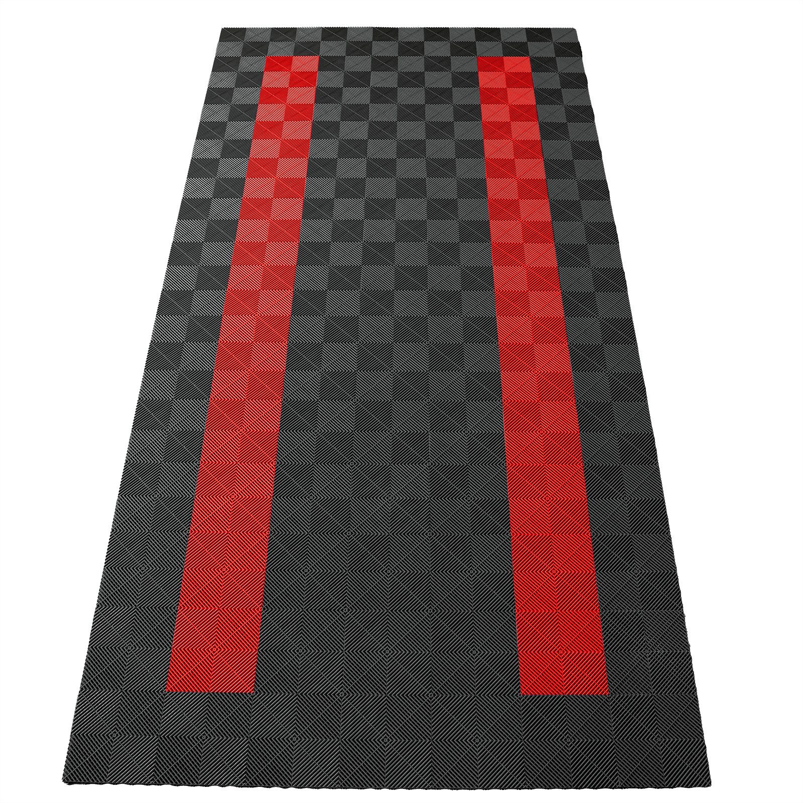 Tenzo-R Bodenfliese Performance Garagenboden Floor 2,8mx5,6m Grau Rot ...