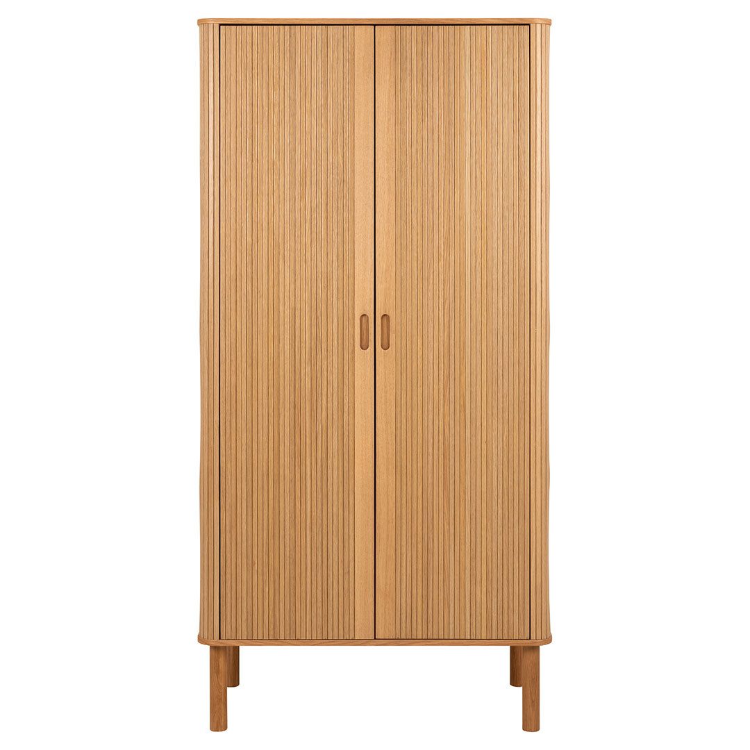 ACTONA GROUP Kleiderschrank Langley Kleiderschrank 2 Türen 1 Regal Natur.