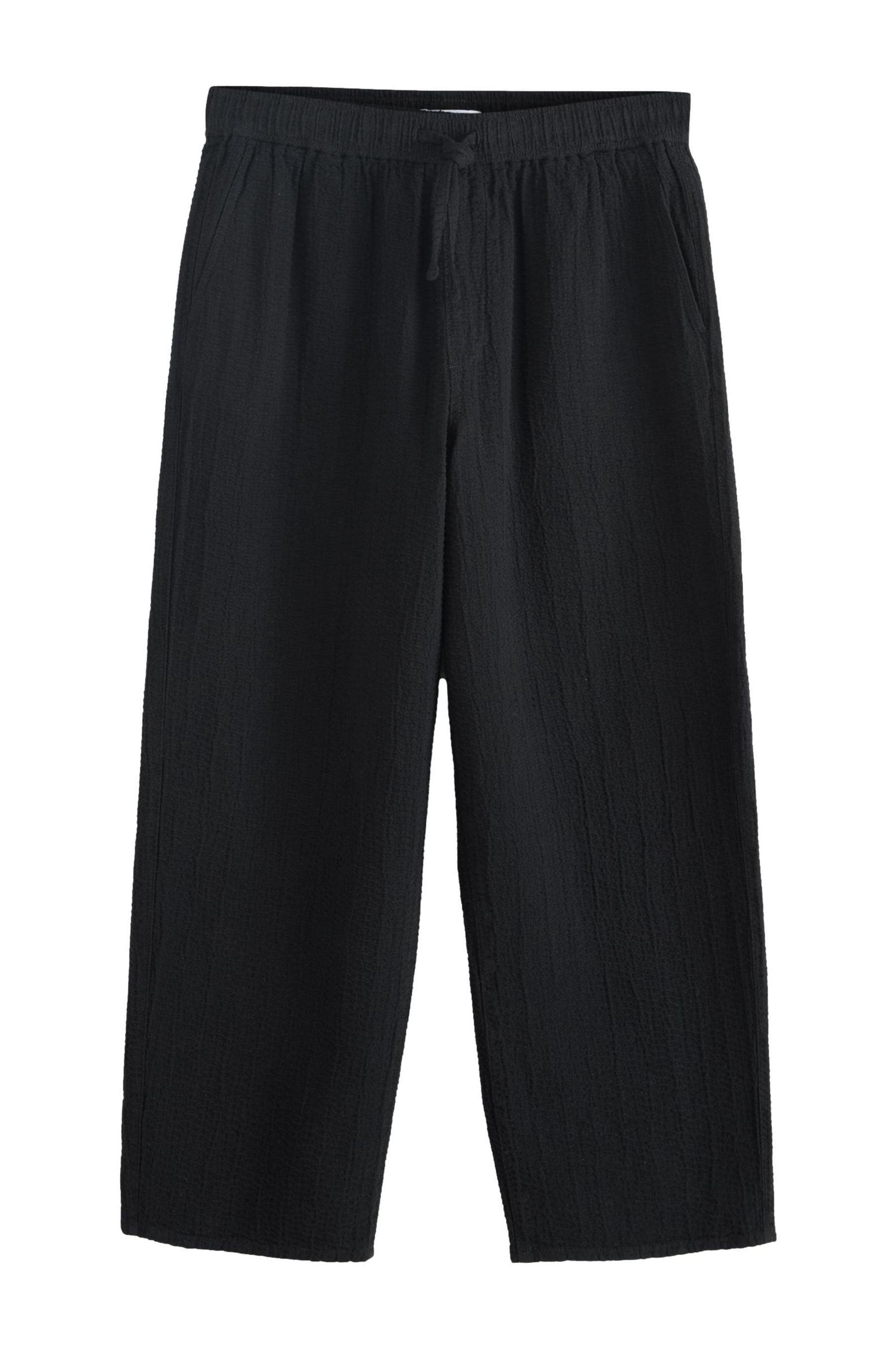Dehnbund-Hose Baggy Fit Hose mit Elastikbund aus 100 % Baumwolle