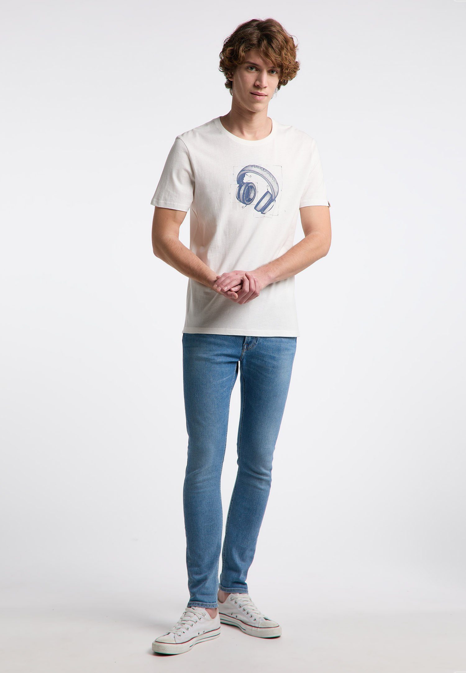 Ragwear T-Shirt PHARELLO REMAKE Nachhaltige & Vegane Mode White
