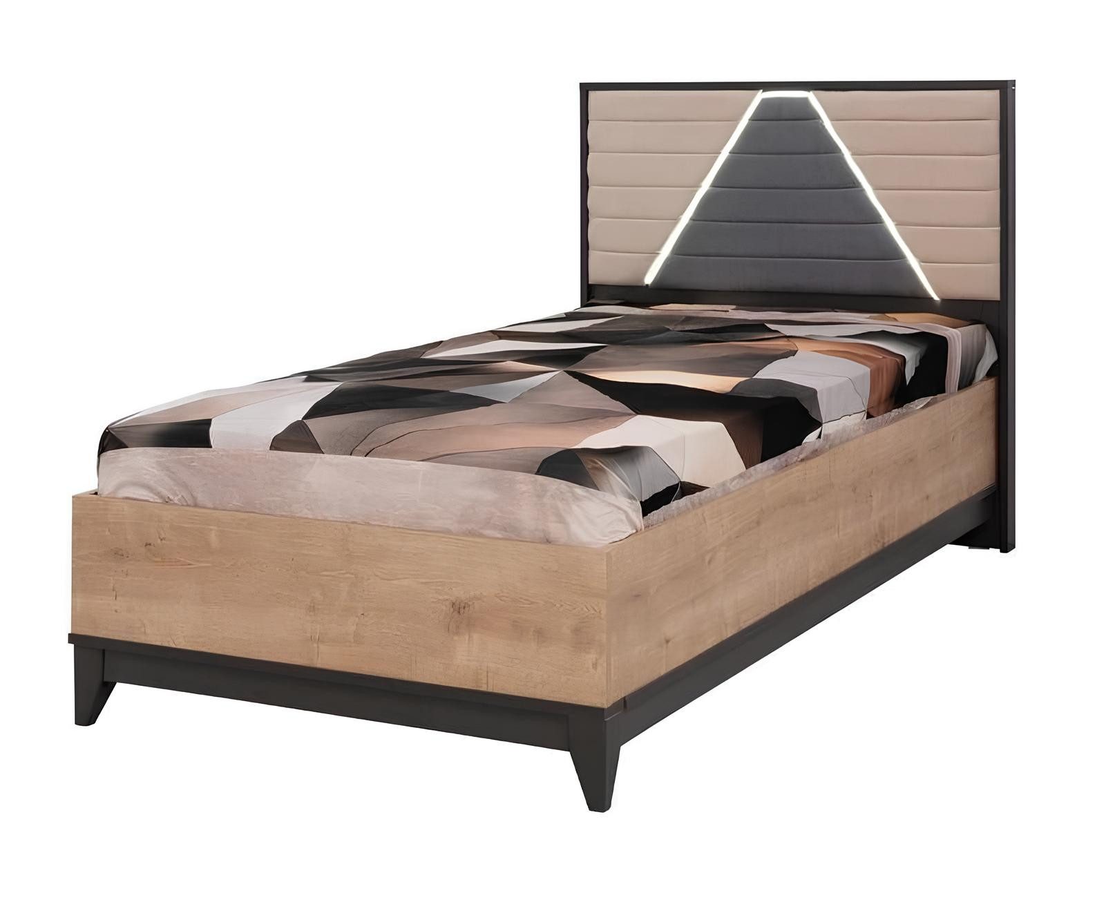 Xlmoebel Kinderbett Bettgestell aus Holz für das Kinderzimmer in Braun (Bettgestell, 1-tlg., Kinderbett, Bettgestell aus Holz, 206 x 106 x 106 cm), Made in Europa