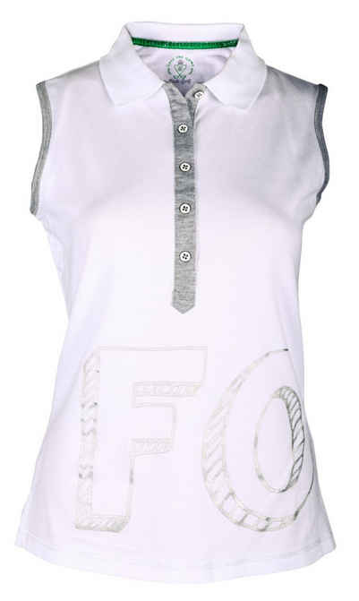 girls golf Poloshirt Girls Golf Polo sleeveless fore Weiß Damen XL