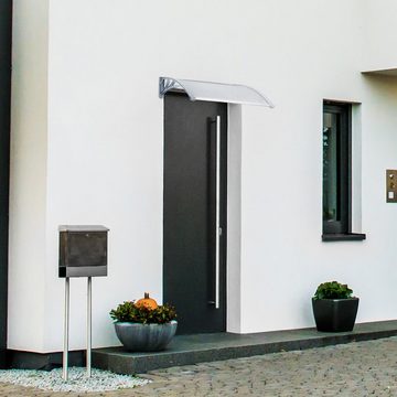 relaxdays Vordach »Vordach Haustür Kunststoff«, 80 x 60 cm