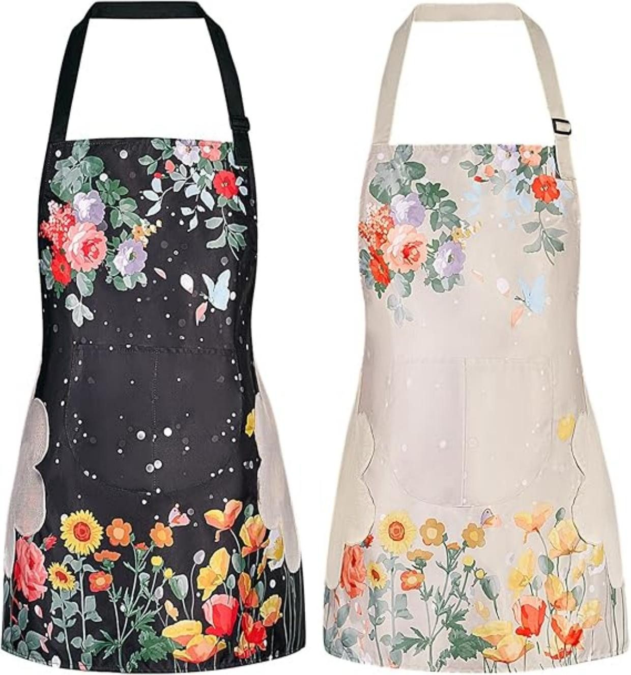 Agger Kochschürze Florale Schürzen zum Kochen Backen Gartenar