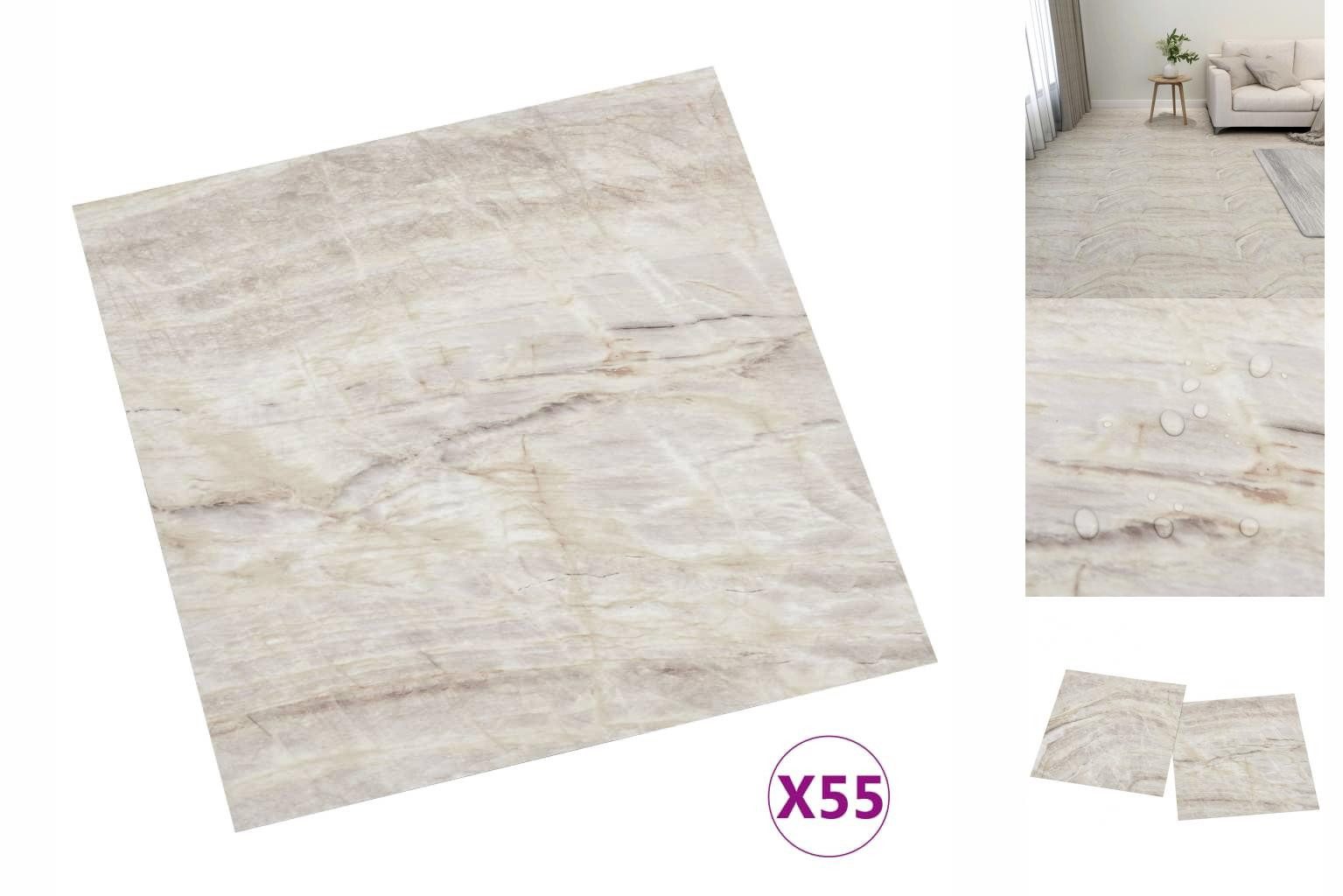 vidaXL Ламинат PVC Ламинатböden Selbstklebend Dielen Bodenbelag Boden Fliesen 55 Stk