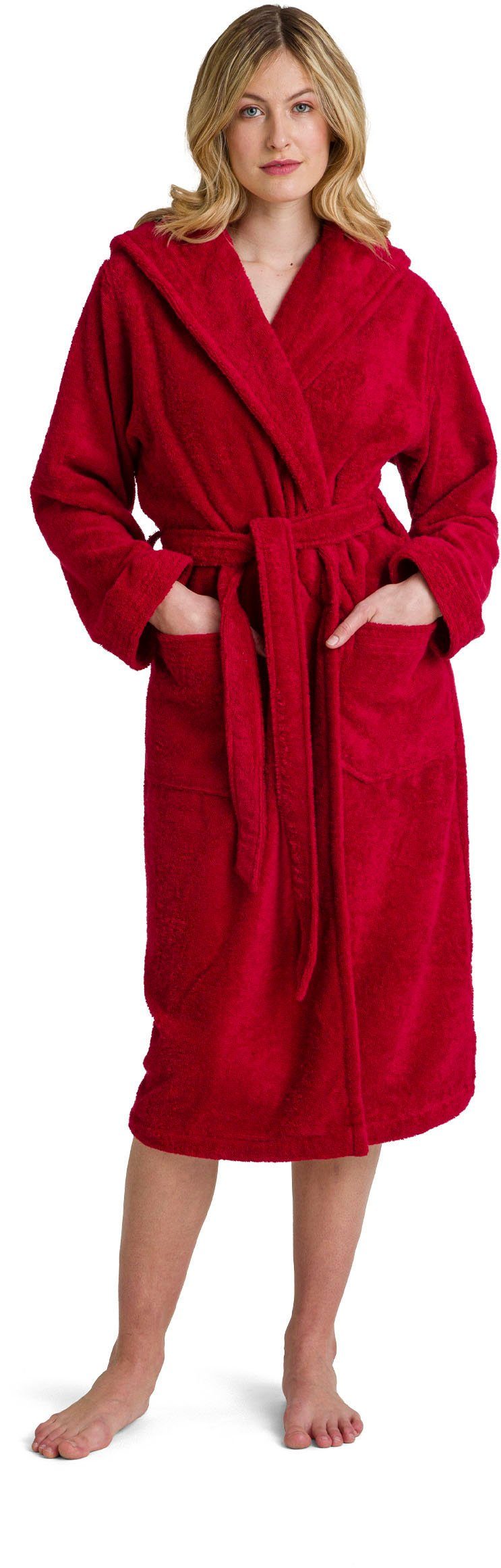 Möve Unisex-Bademantel Superwuschel Kapuze, ideal für Sauna & Spa, Hotelbad günstig online kaufen