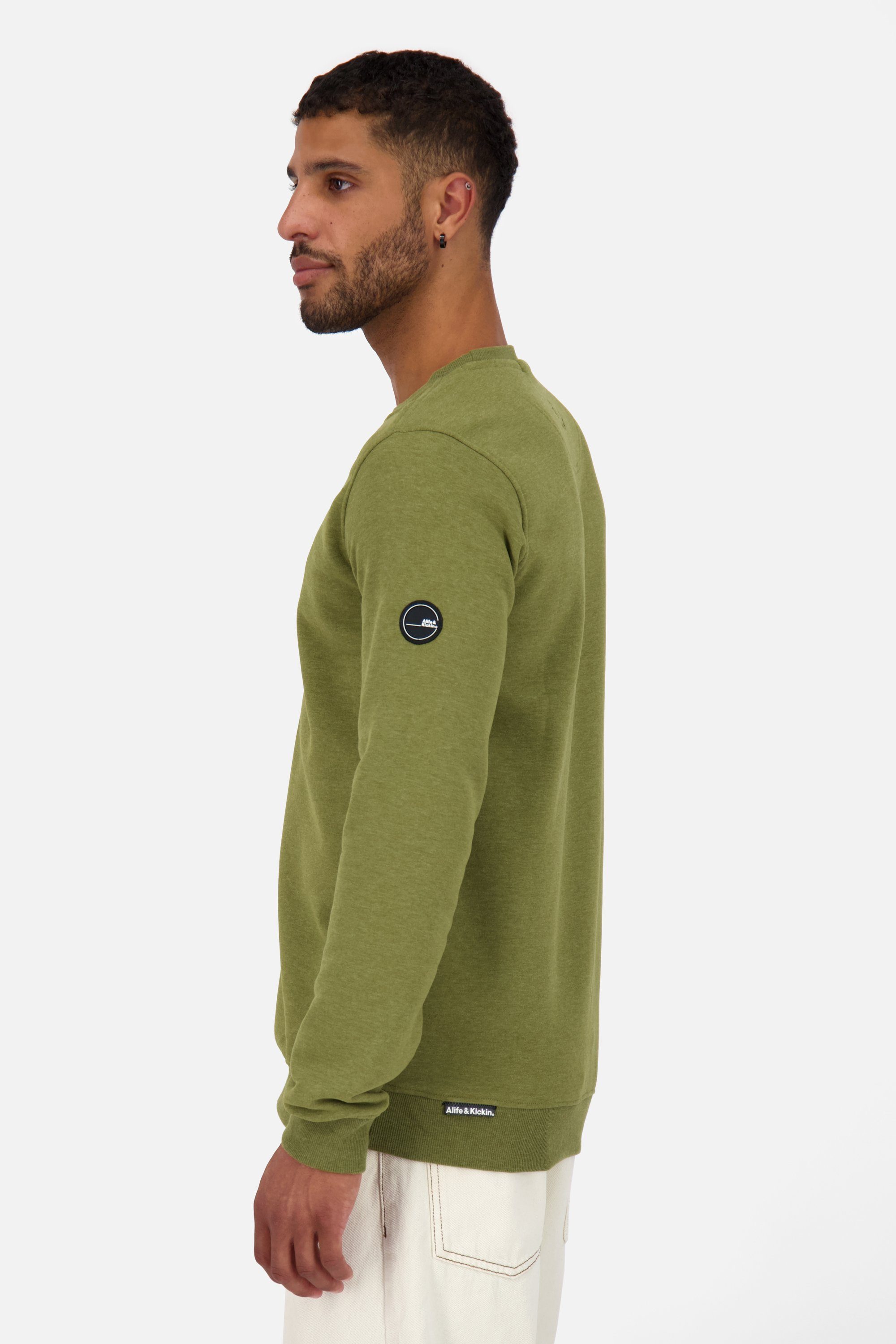 Alife & Kickin Herren Sweatshirt A kelp Sweatshirt Pullover VincentAK sea melange Rundhalspullover