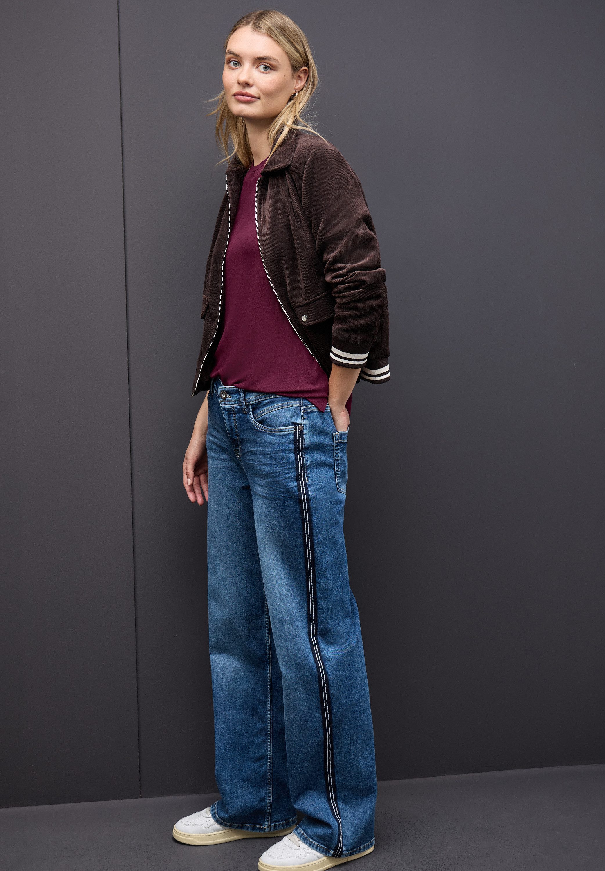 STREET ONE Kurzarmshirt mit Chiffon-Detail – Bild 5 von 5