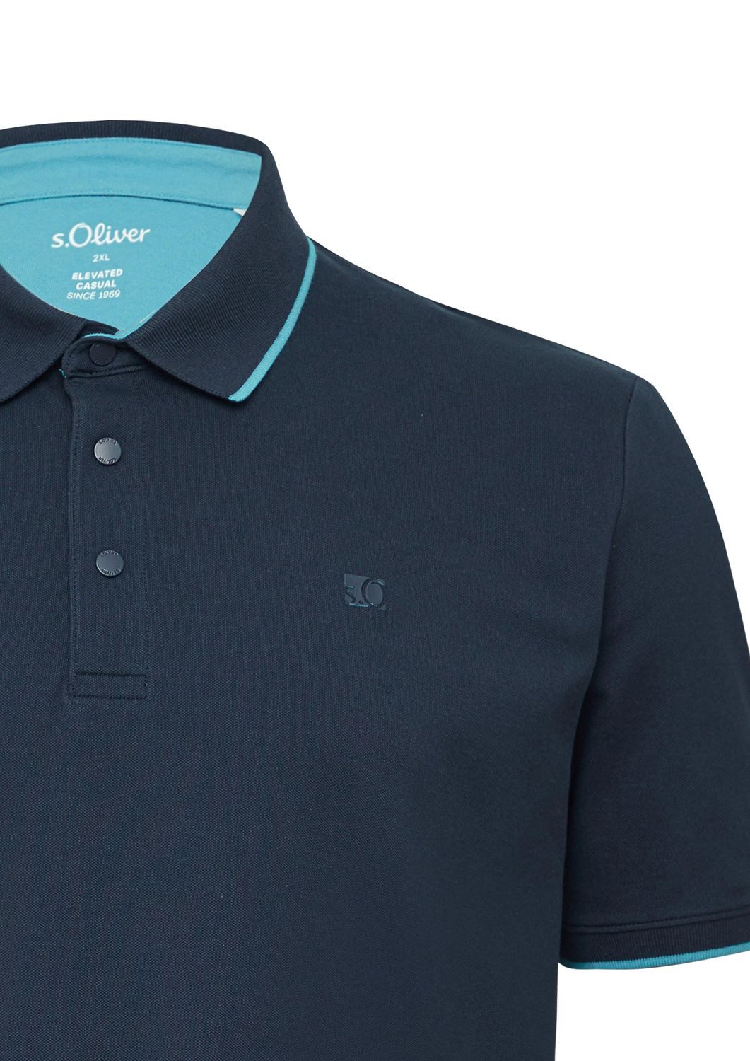 s.Oliver Poloshirt Big Size (1-tlg) Kragen, Köpfe, Logo günstig online kaufen