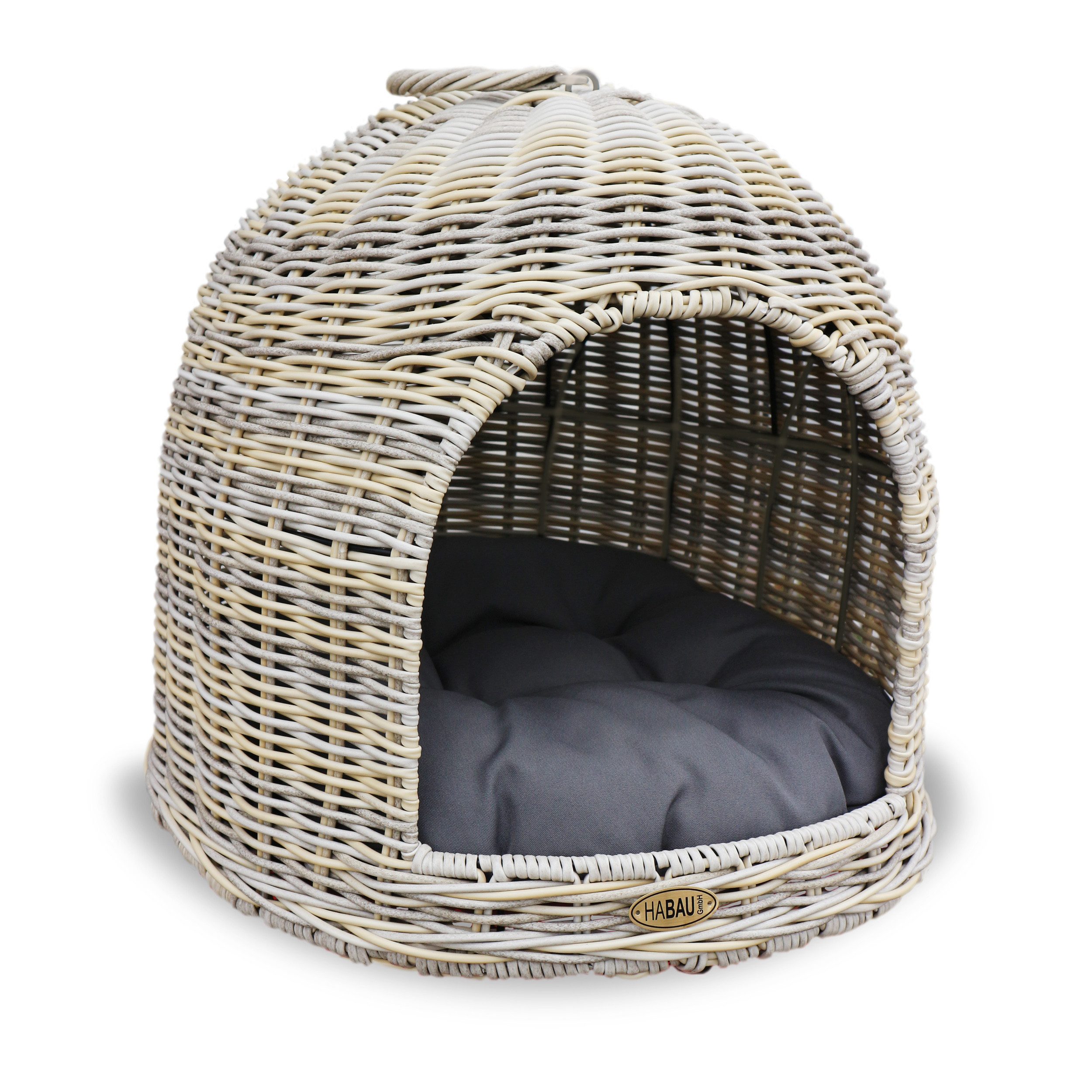 HABAU Tierbett Katzenhöhle / Katzenbett / Hunde- & Katzensofa, mit Kissen günstig online kaufen