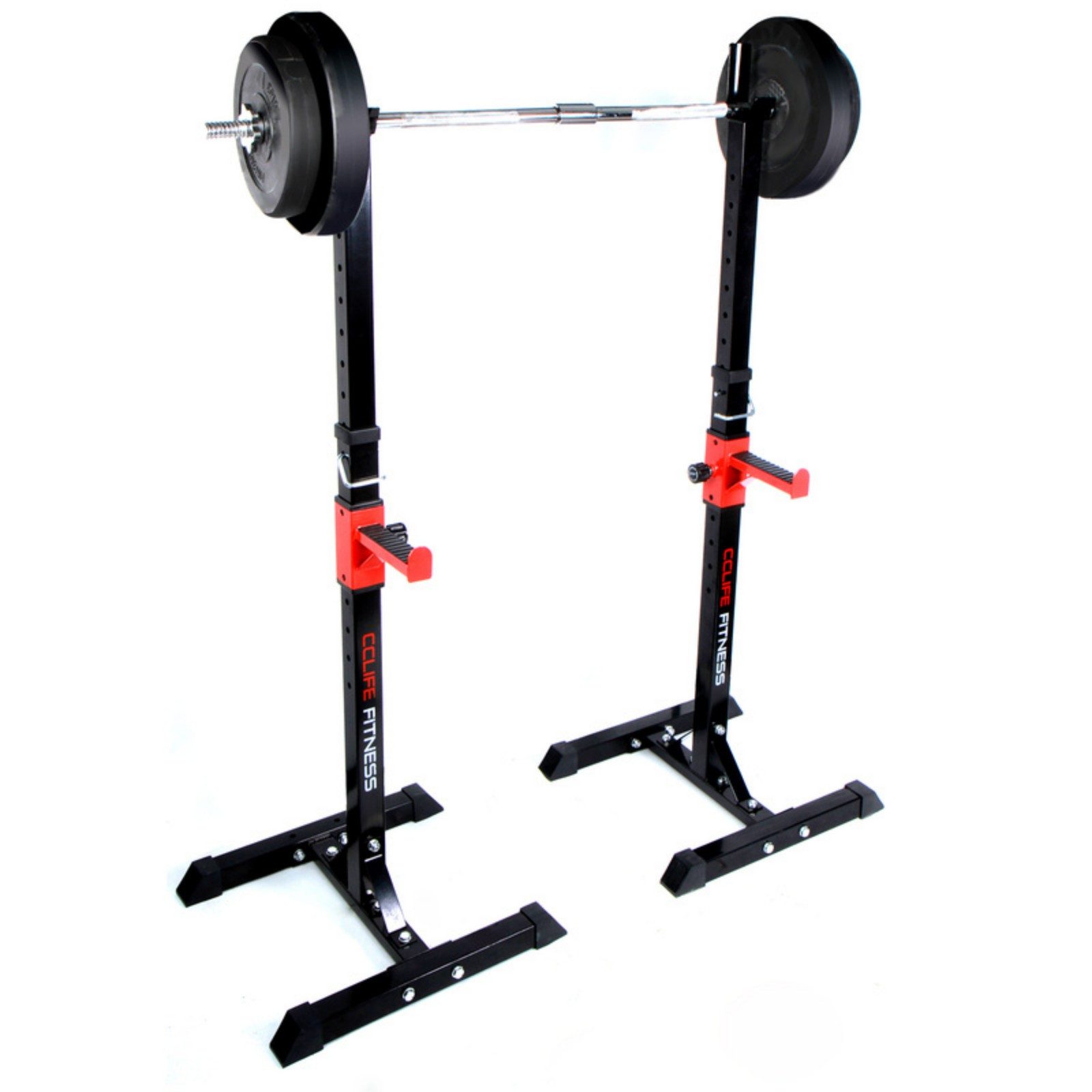 CCLIFE Langhantelständer Squat Rack Kniebeugenständer Langhantelablage höhenverstellbar 150kg