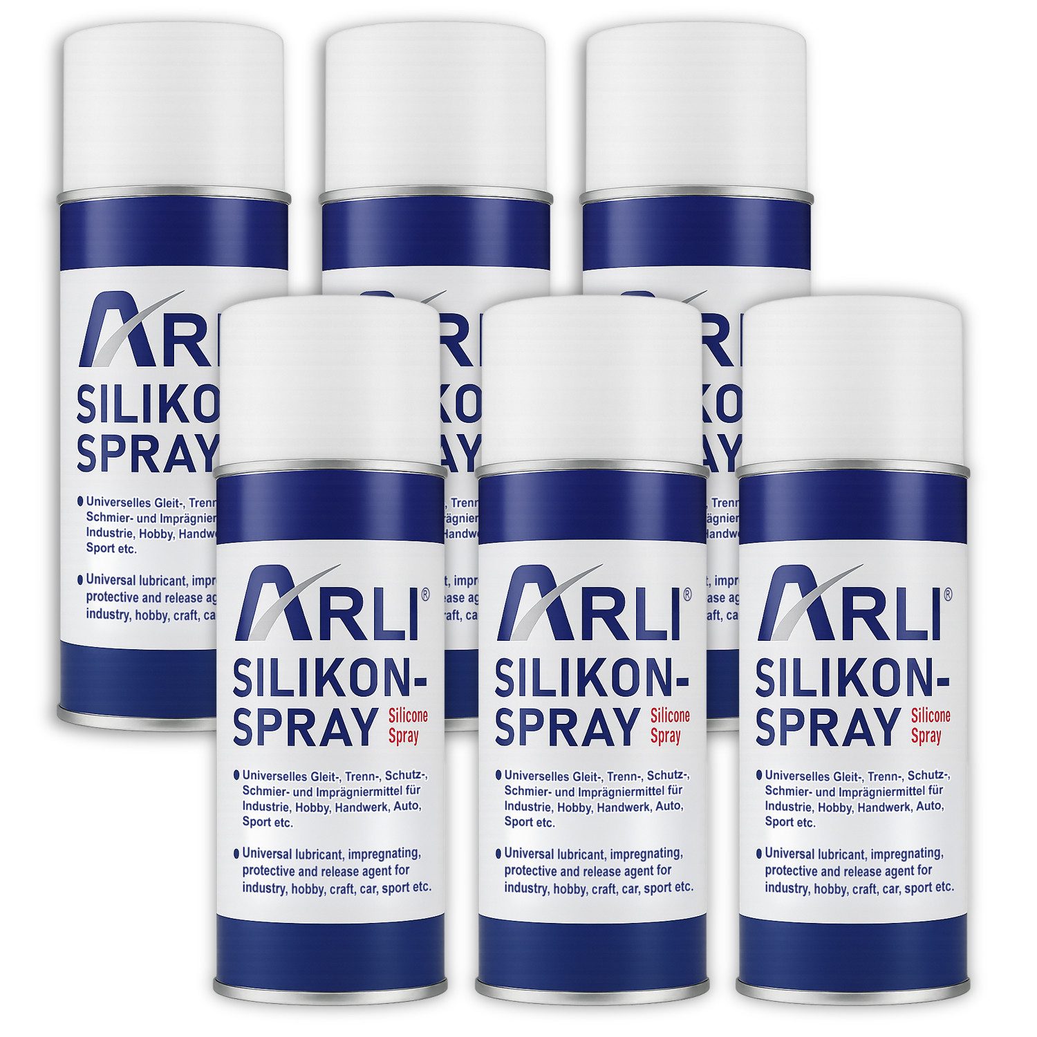 ARLI Silikon 6x Silikon Spray 400ml Universelles Gleitmittel, Silikonspray, günstig online kaufen