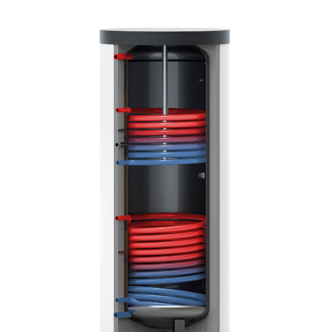 Thermic Energy Wärme-Pufferspeicher Trinkwasserspeicher 500 - 2x Wärmetauscher