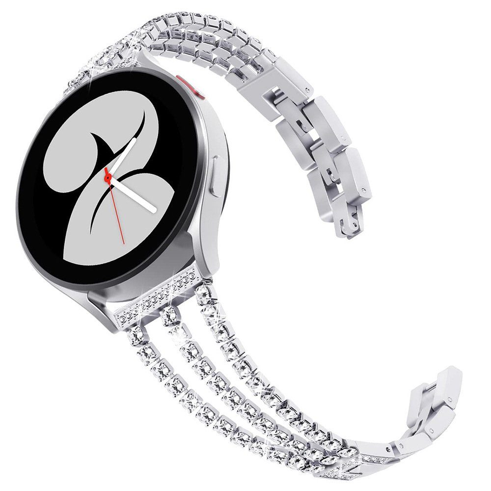 Kompatibel FELIXLEO Pro, Armband mit 6/5/5 Uhrenarmband Watch Galaxy Samsung Silber