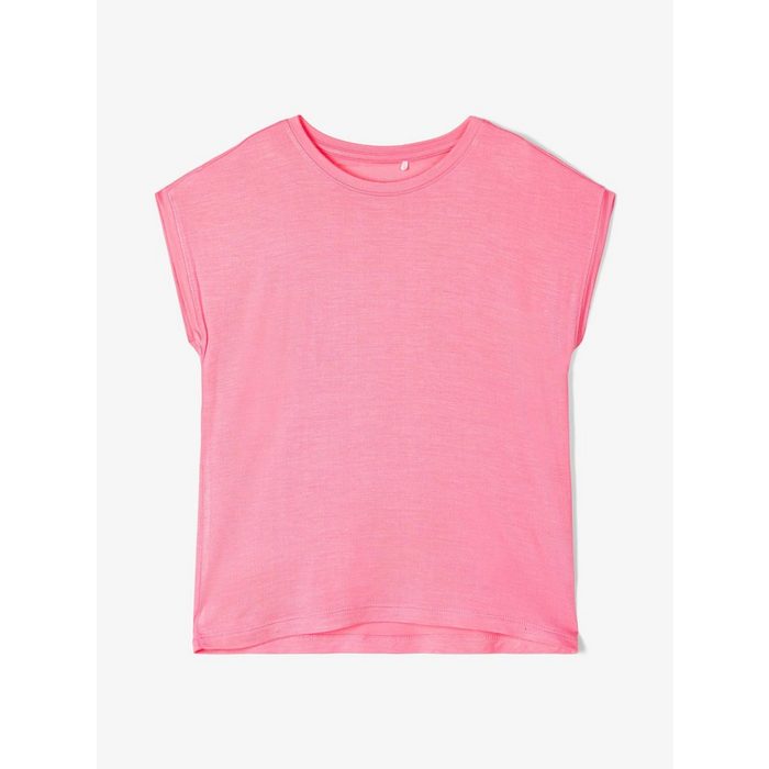 Name It T-Shirt Name It Mädchen Sommer-Shirt in rosa ärmellos (1-tlg) sportlicher Schnitt