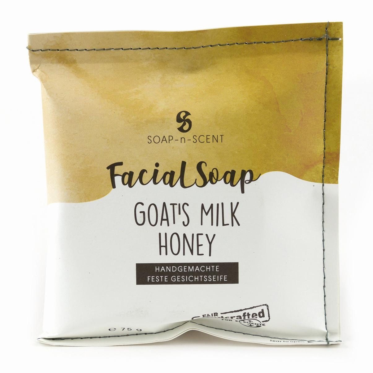 El Puente Handseife Facial Soap "Goat's Milk Honey", Handmade