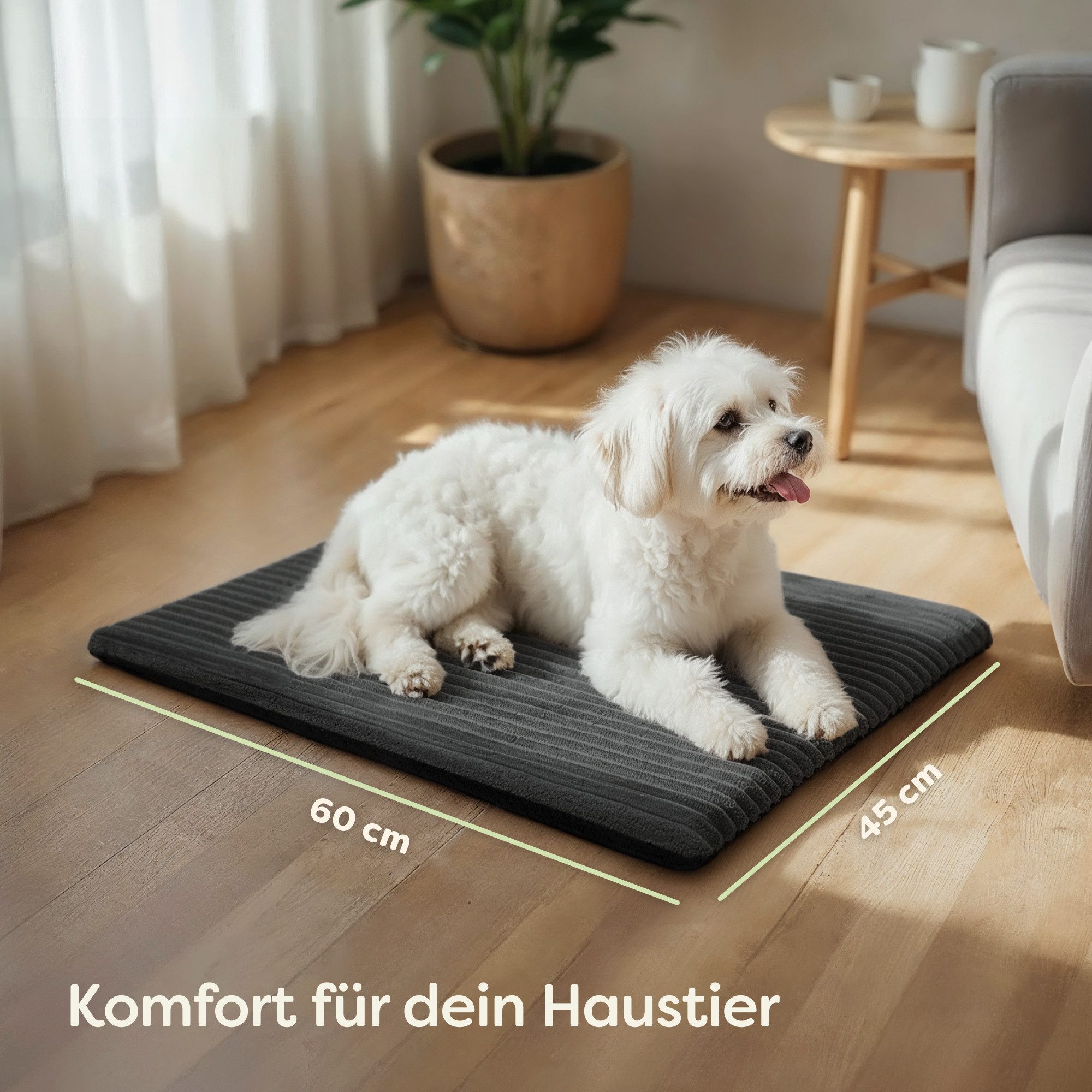 Knupis Tierdecke Selbstheizende Wärmedecke Hund & Katze – Thermodecke Grau günstig online kaufen