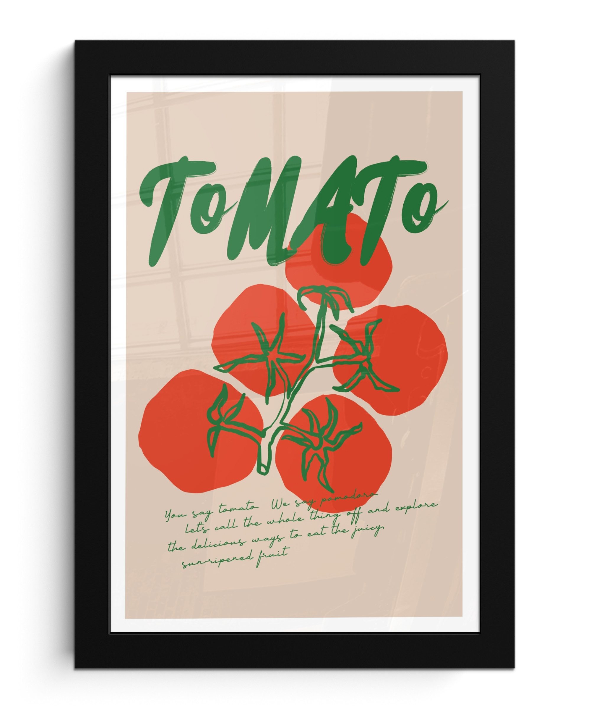MuchoWow Poster Tomaten - Zitat - günstig online kaufen