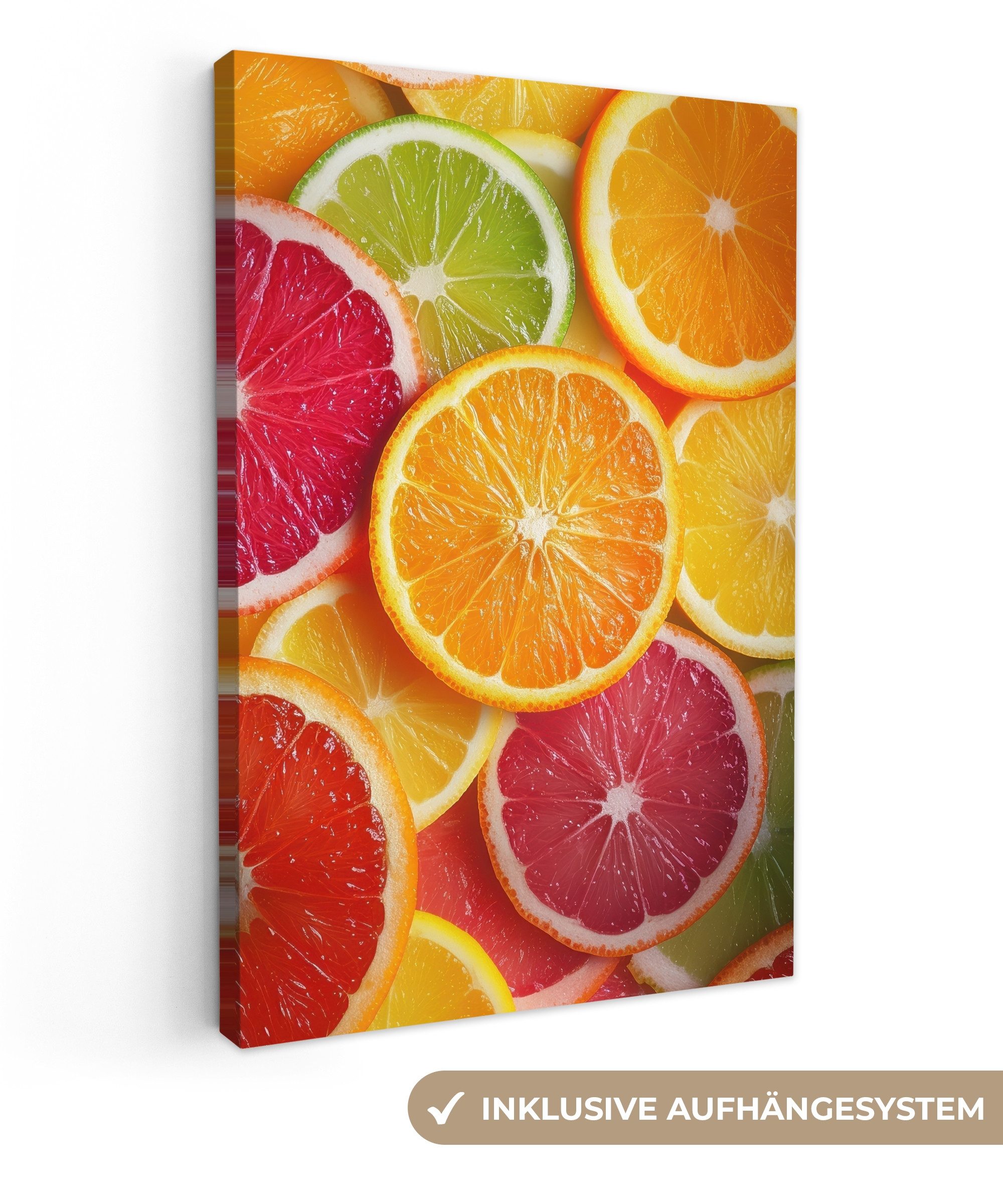OneMillionCanvasses® Leinwandbild Obst - Bunt - günstig online kaufen