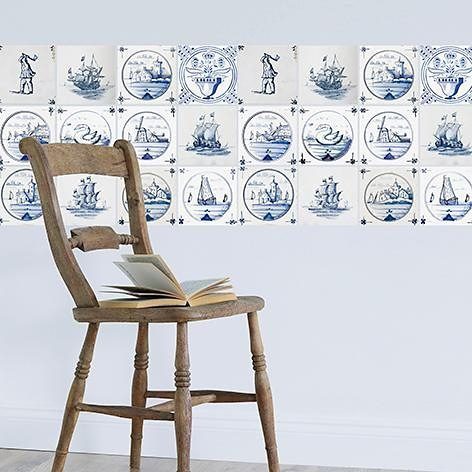 Home affaire Fliesenaufkleber Maritim (12 St), Stickerfliesen, selbstkleben günstig online kaufen